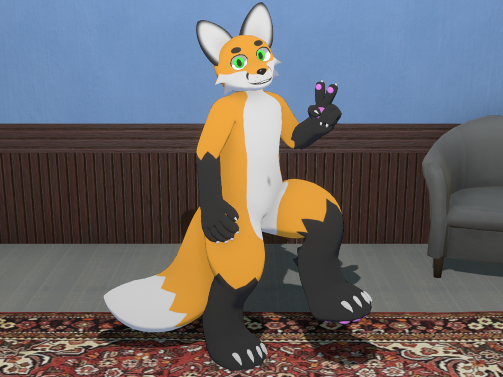 Caddie Kritter (My First From-Scratch VRChat Avatar Base)