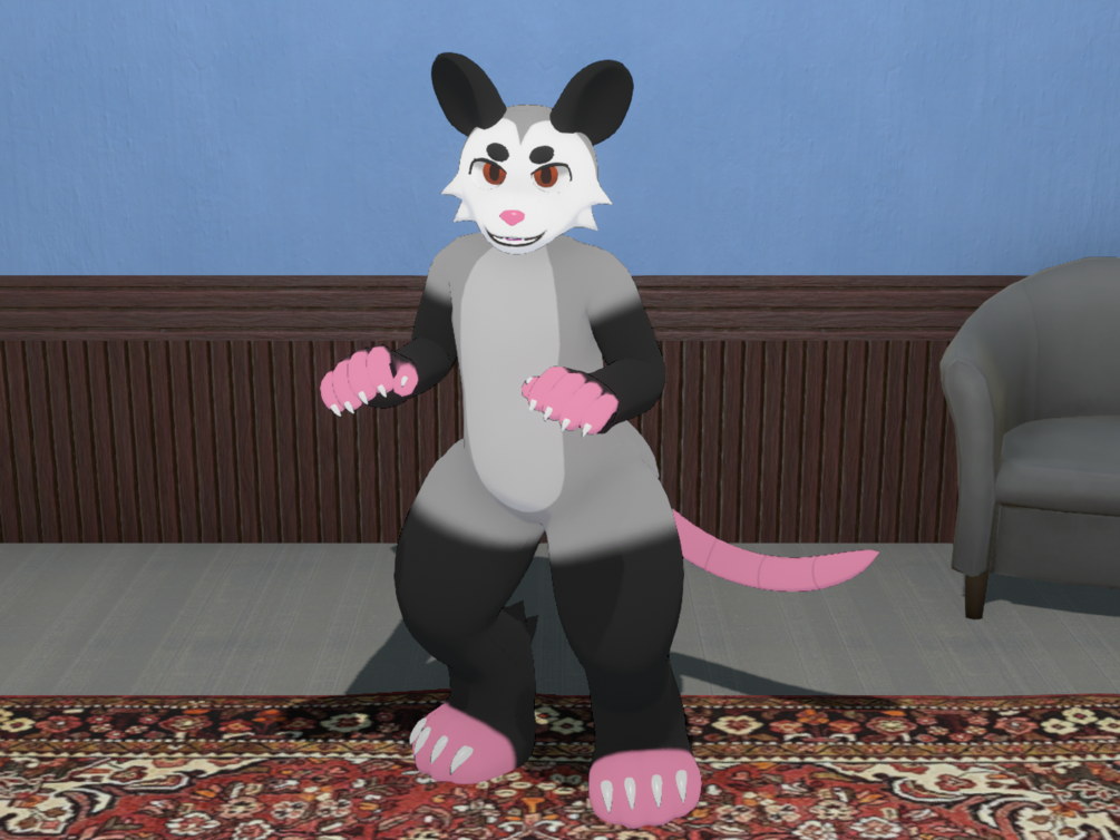 Caddie Kritter (My First From-Scratch VRChat Avatar Base)