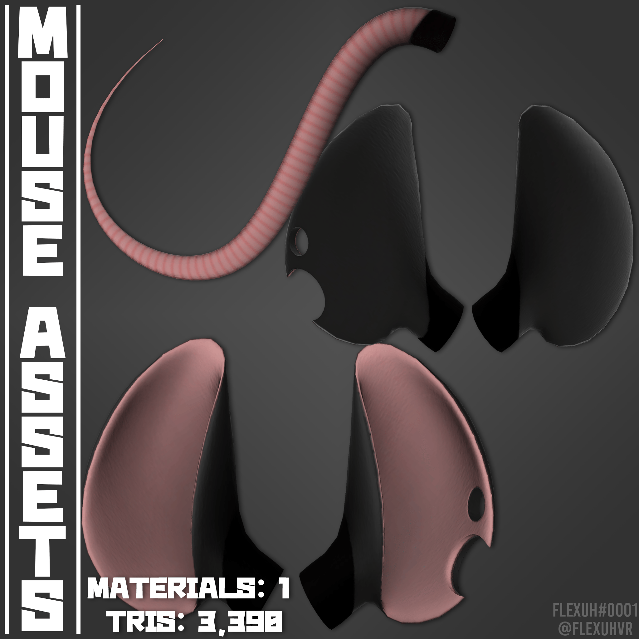 Mouse Ears & Tail