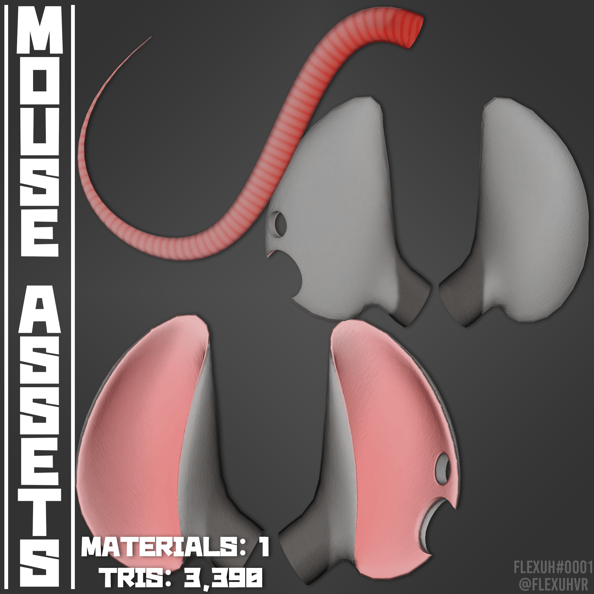 Mouse Ears & Tail