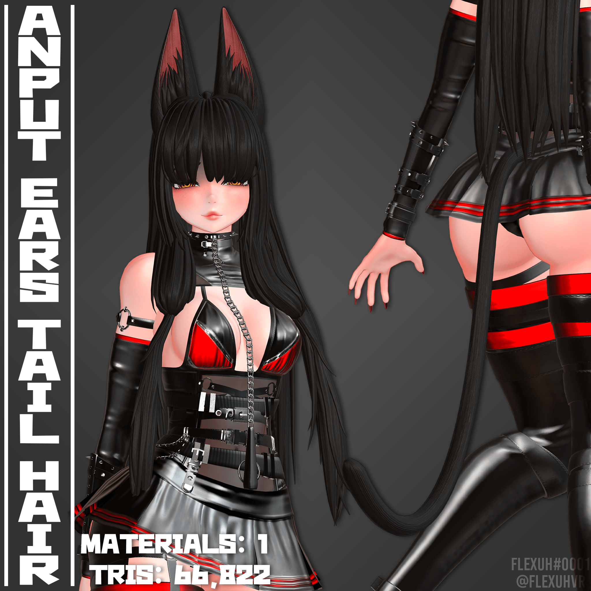 Anput's Hair Ears & Tail