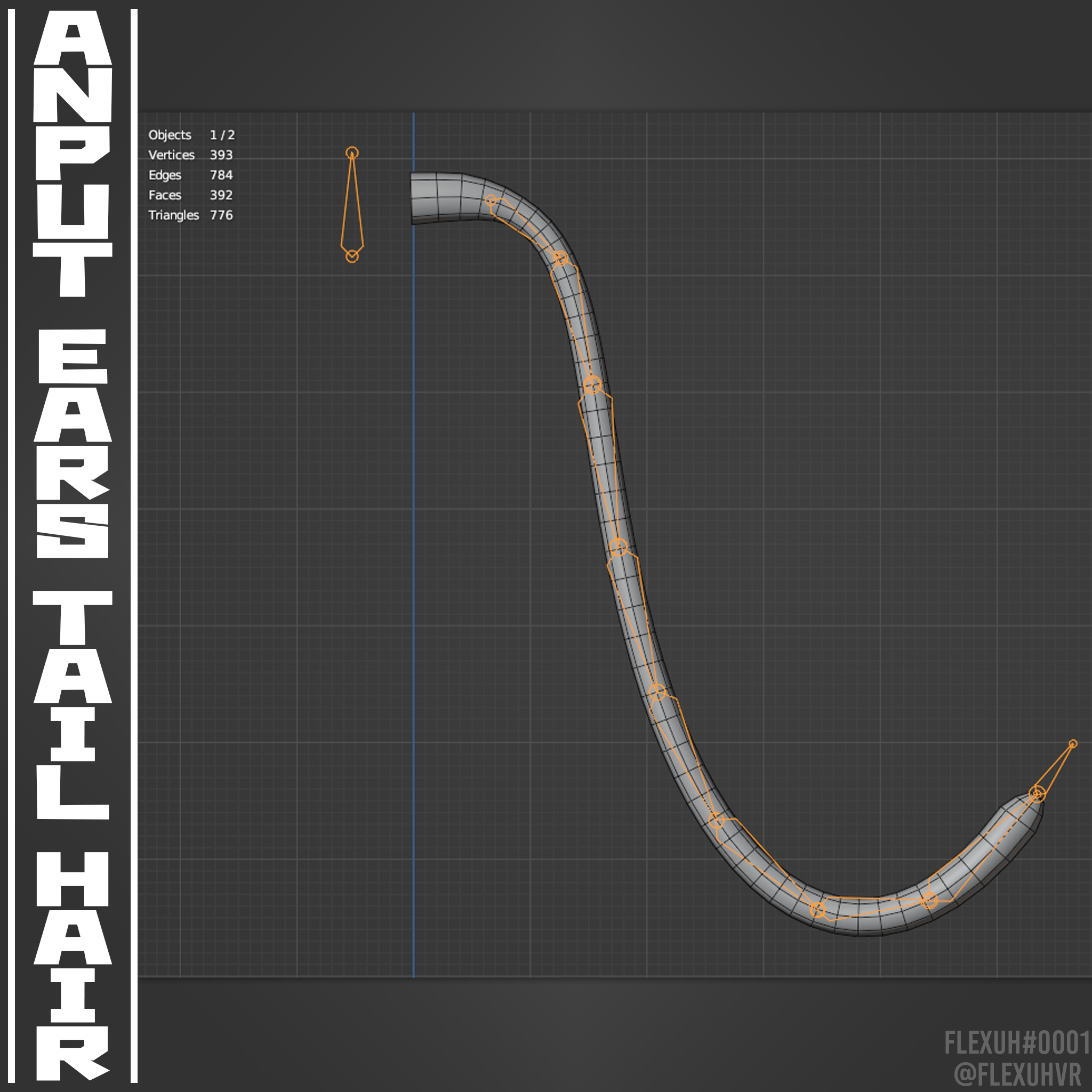 Anput's Hair Ears & Tail