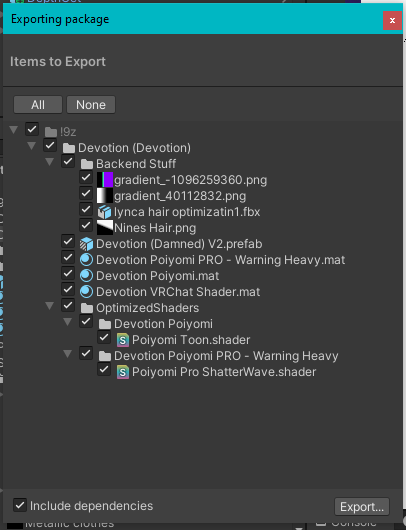 Free VRCFury Hair - Devotion (Damned)