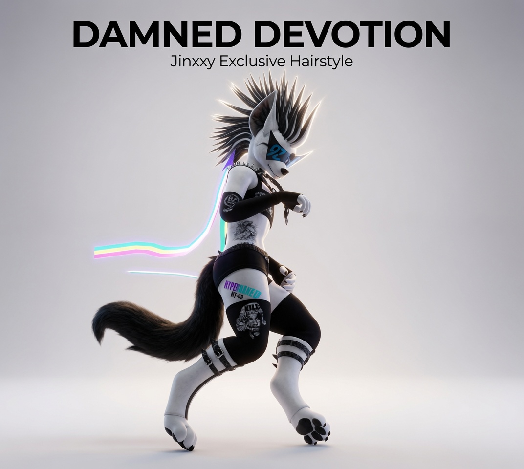 Free VRCFury Hair - Devotion (Damned)