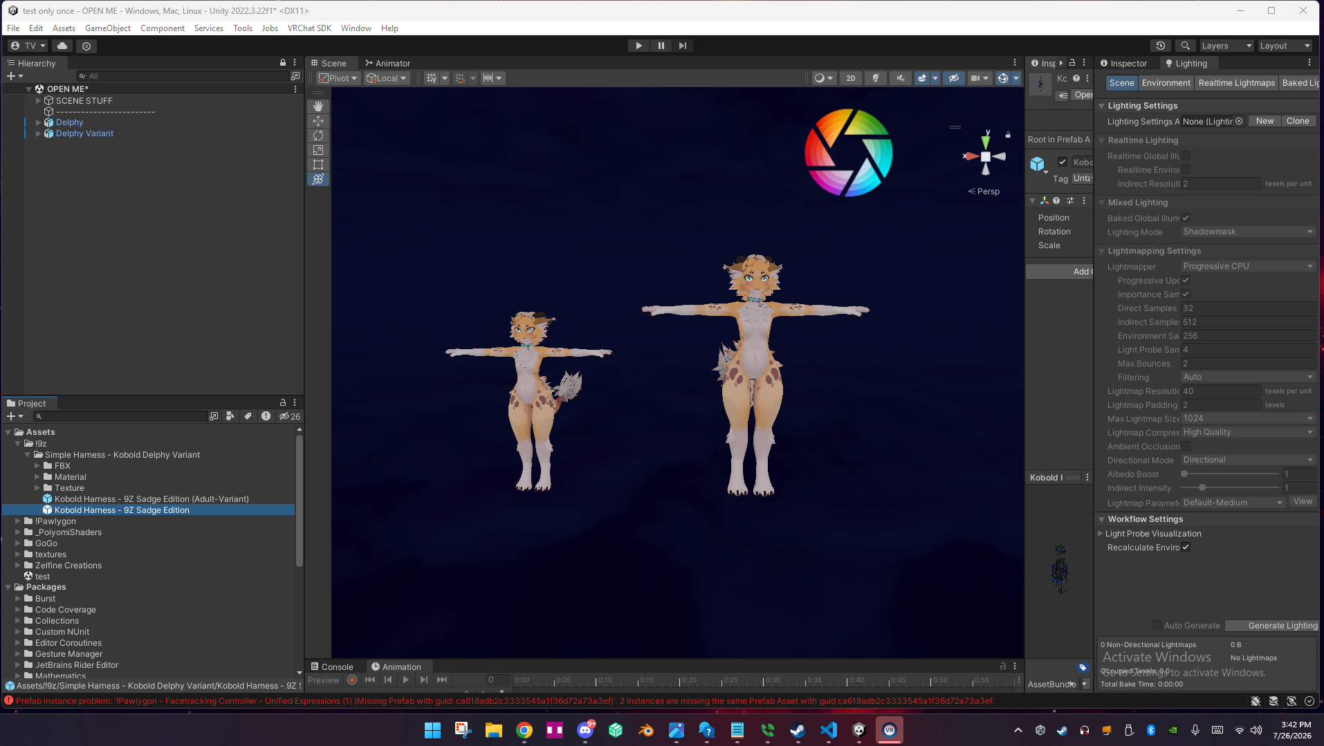 Kobold Harness - Free VRCFury Asset
