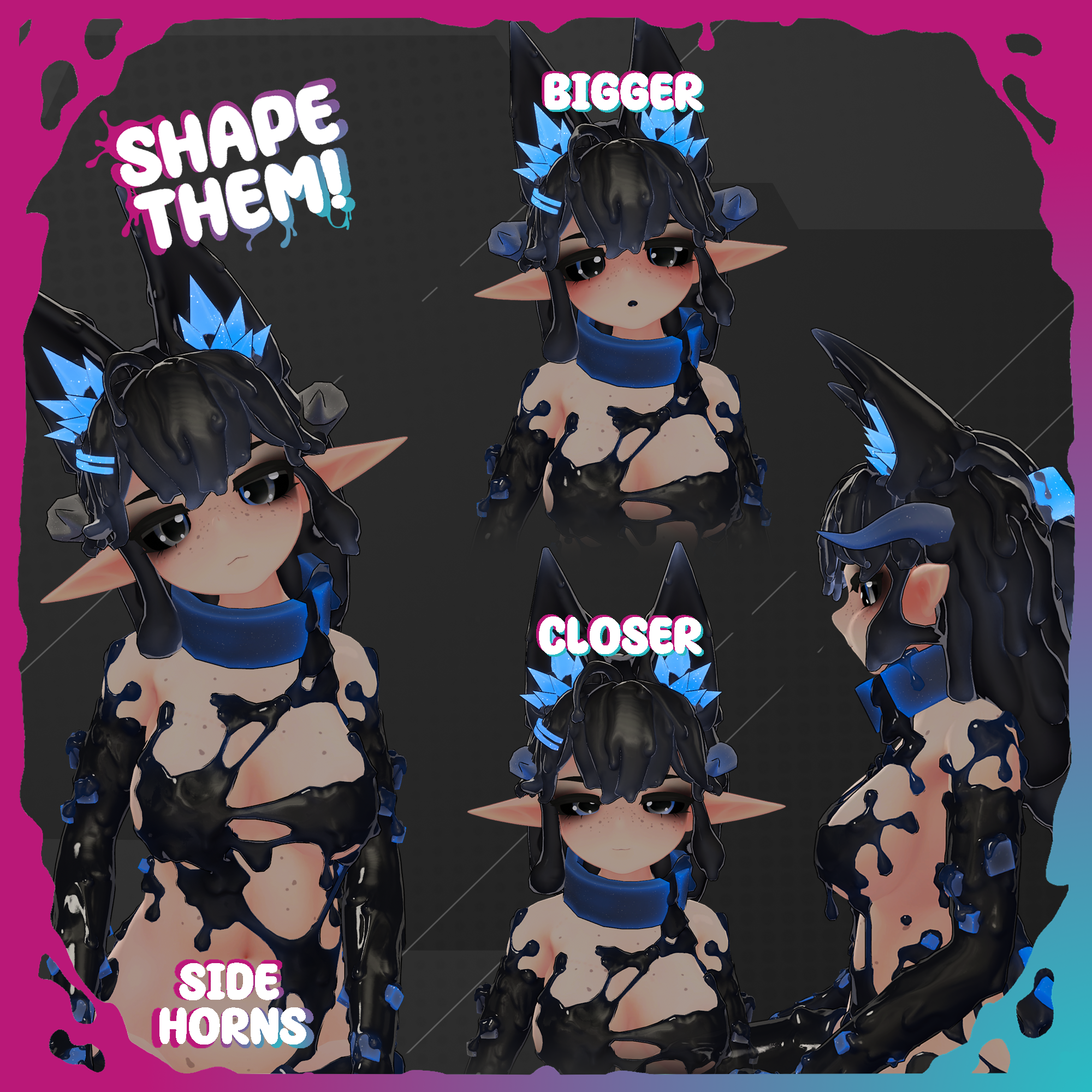 Shoggoth - Horns Set - for Ritual Fox Pack