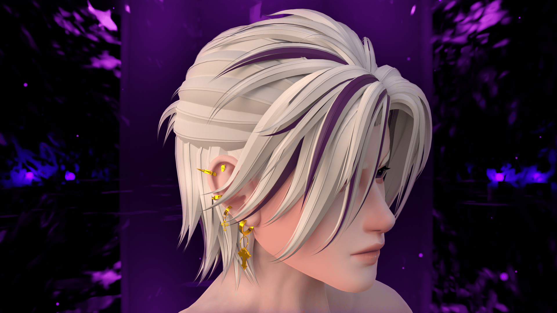 Gothic Devil Earring