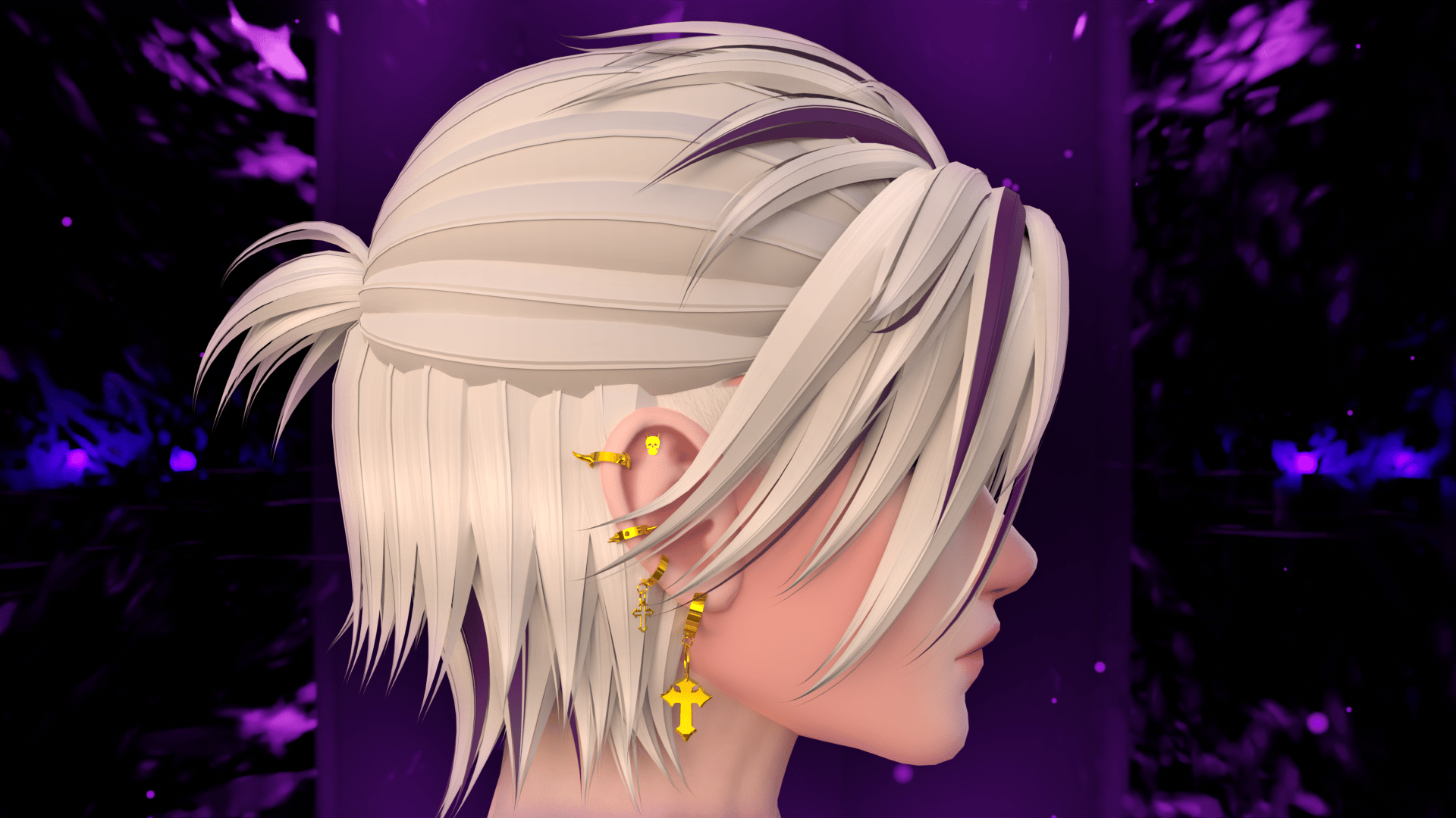 Gothic Devil Earring