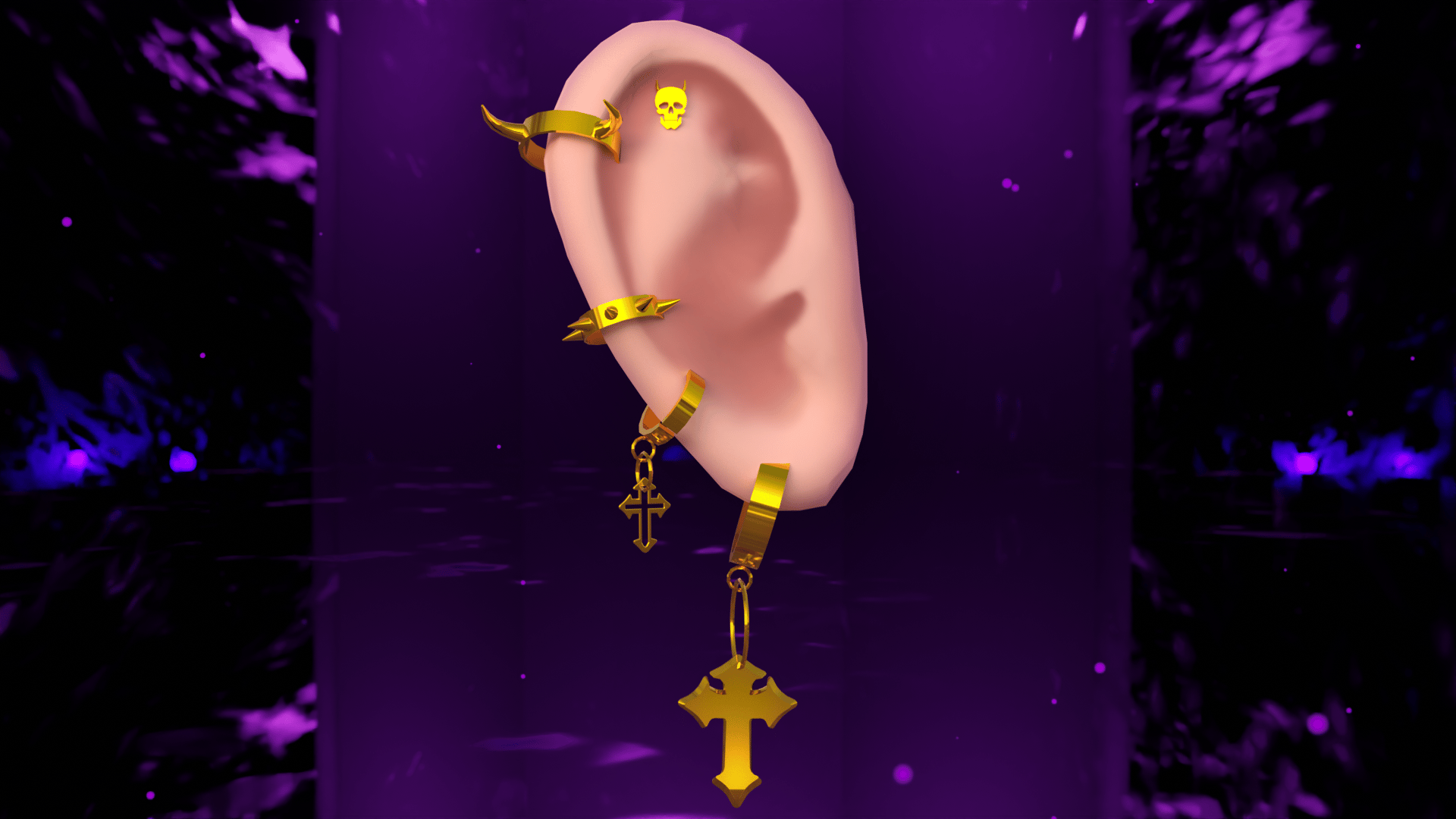 Gothic Devil Earring