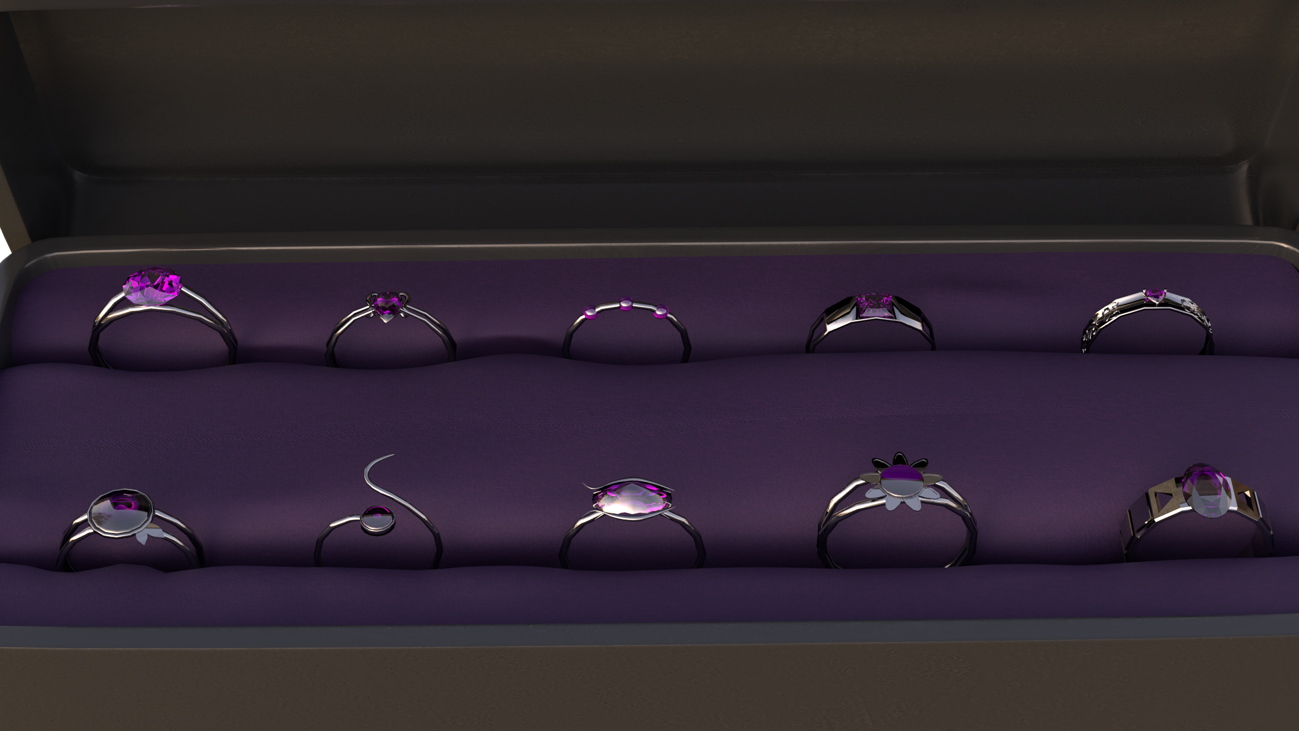 Essential Gothic Ring Set - VRChat Jewelry