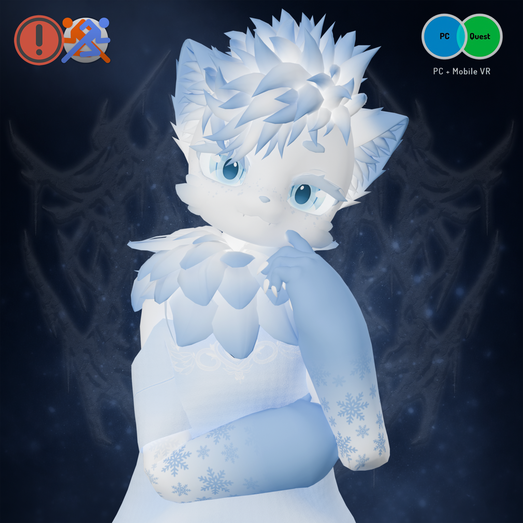 Frost - PC&Quest - Deira VRChat Furry Avatar