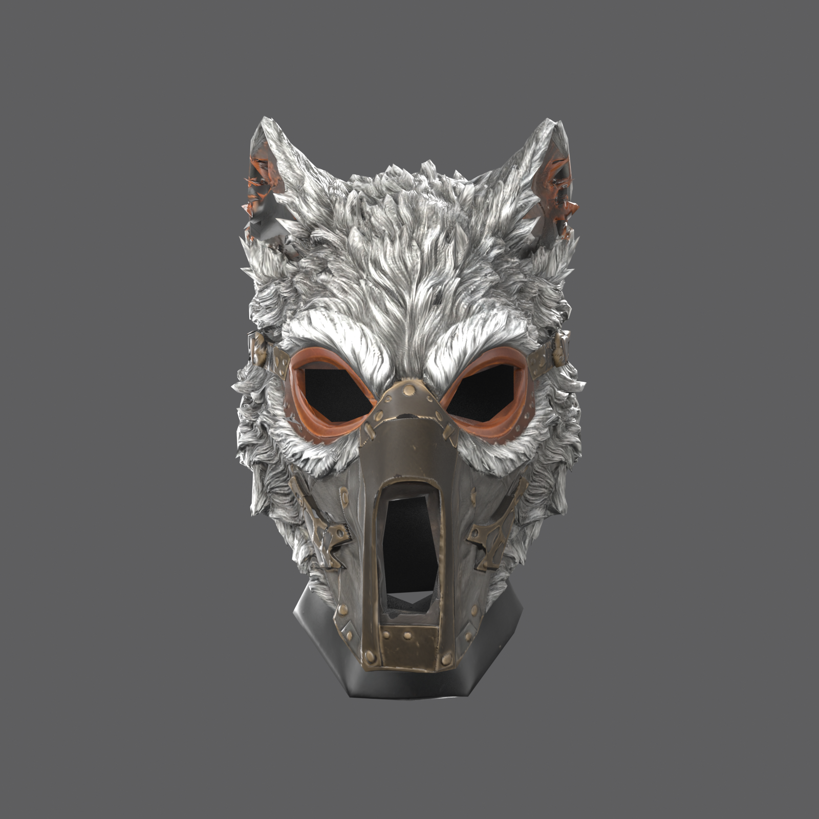 Steampunk Werewolf II VR – Steampunk Wolf Mask with Brass Snout (PC + Quest)