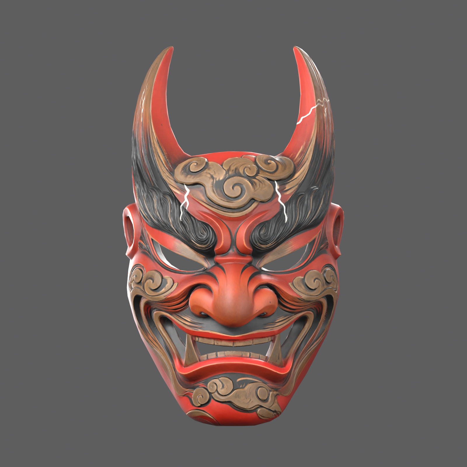 Thunder Oni VR – Storm Oni Mask (PC + Quest)