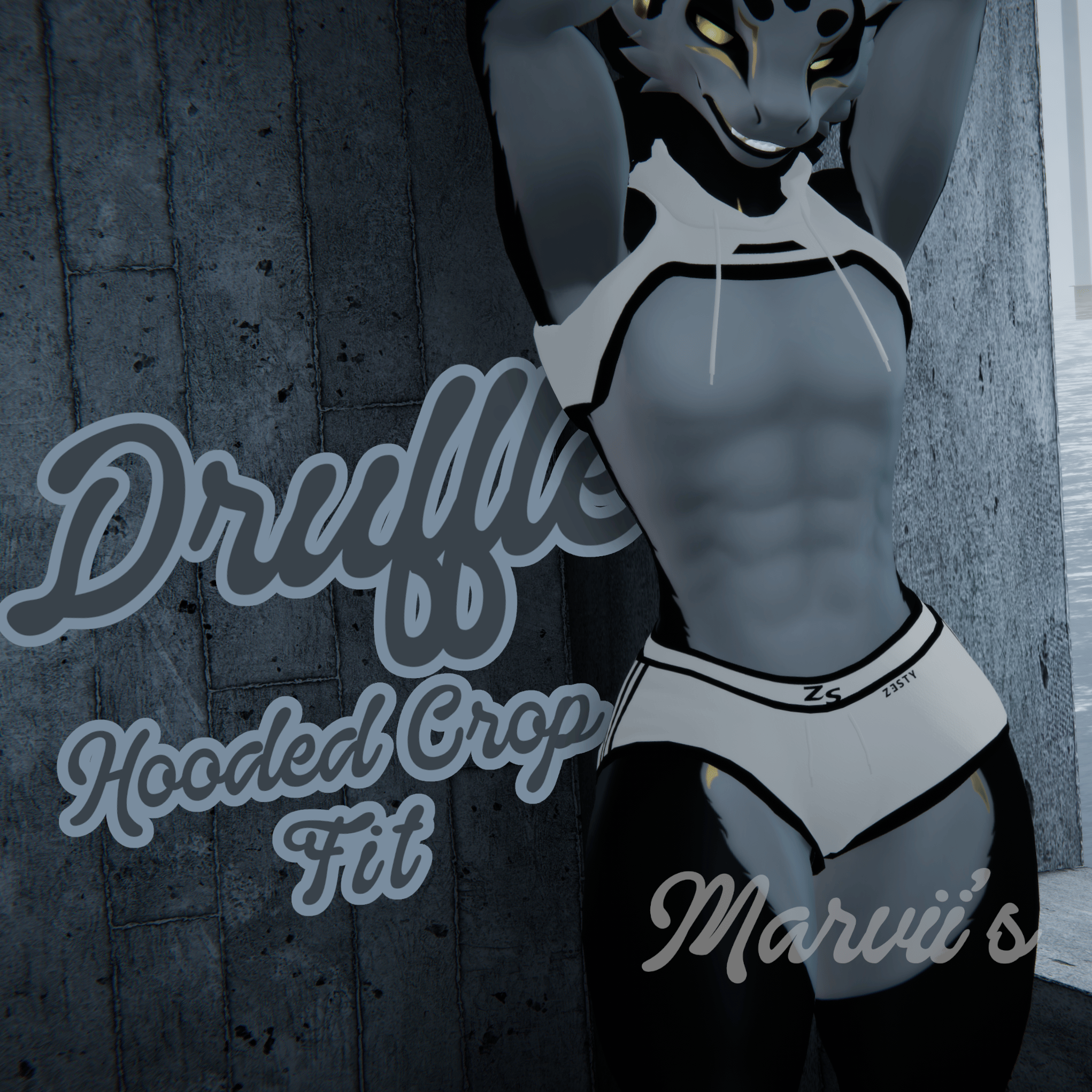 Druffle Hooded Crop Fit