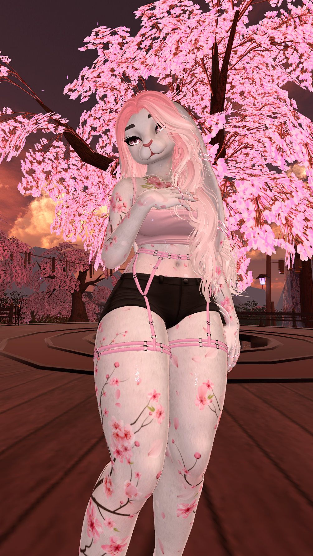 Sakura Blossom Texture-Clover Bunny