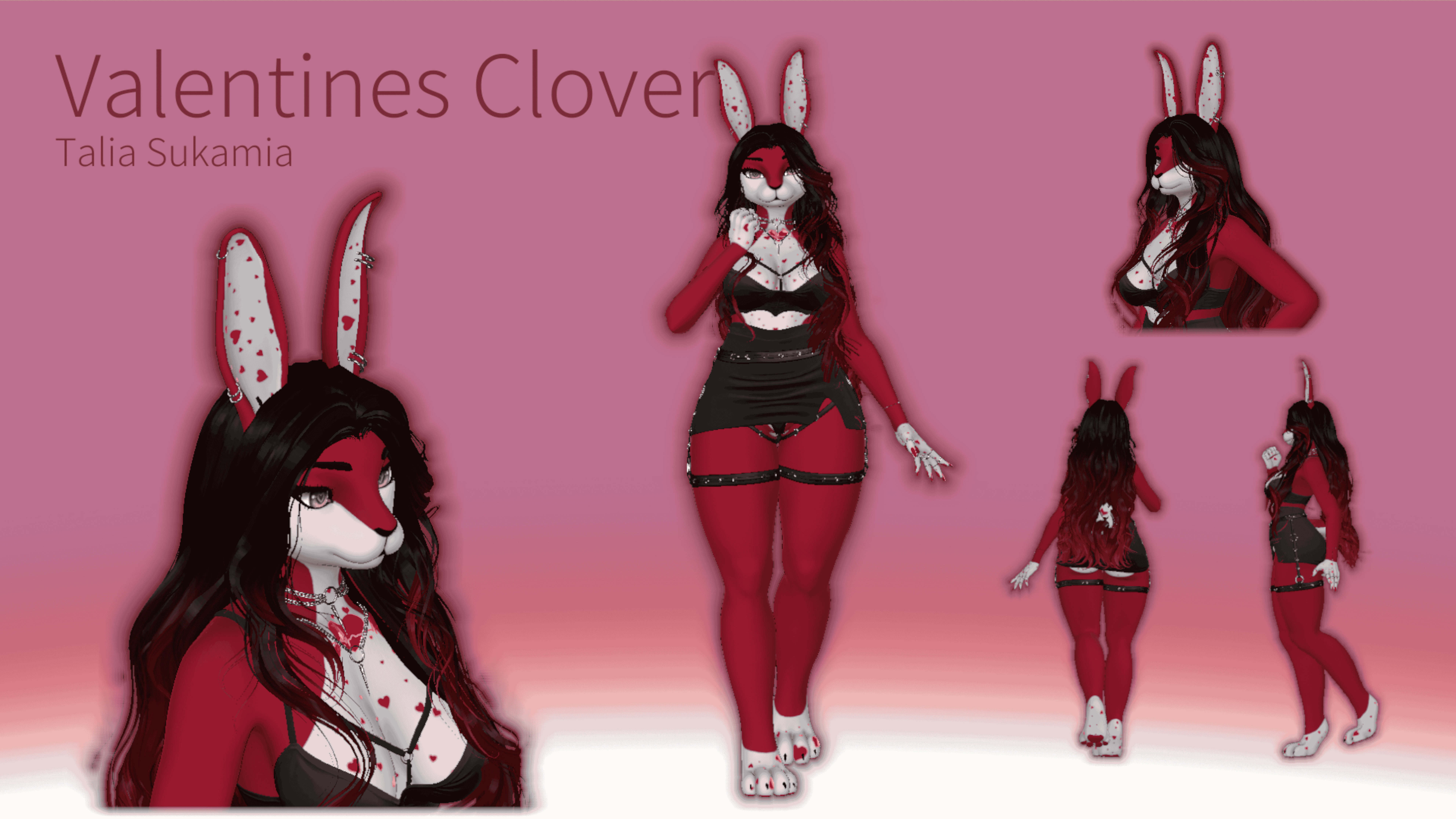 Valentines Clover Bunny