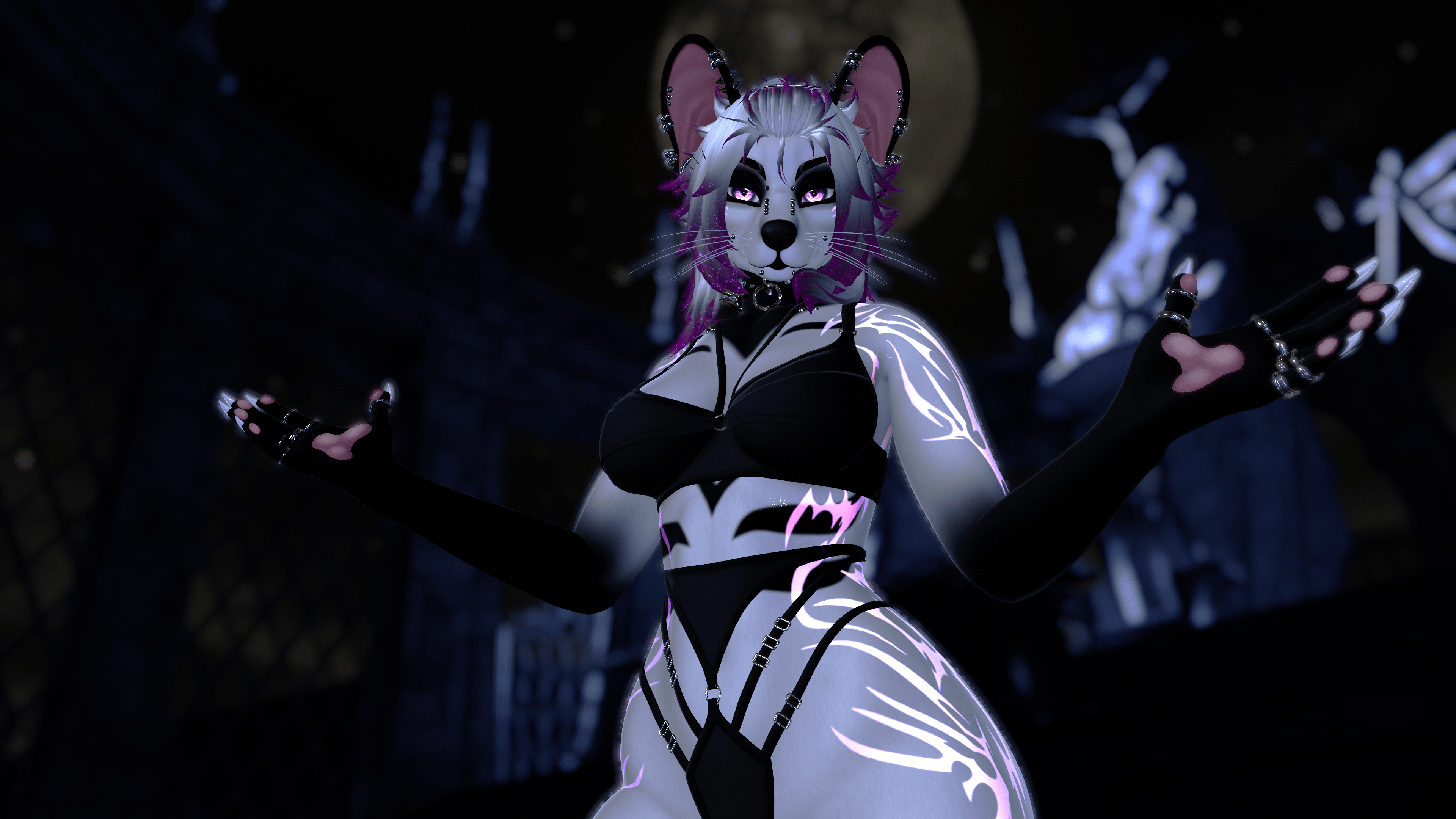 Trad Goth Pepper- Foxipaws Texture