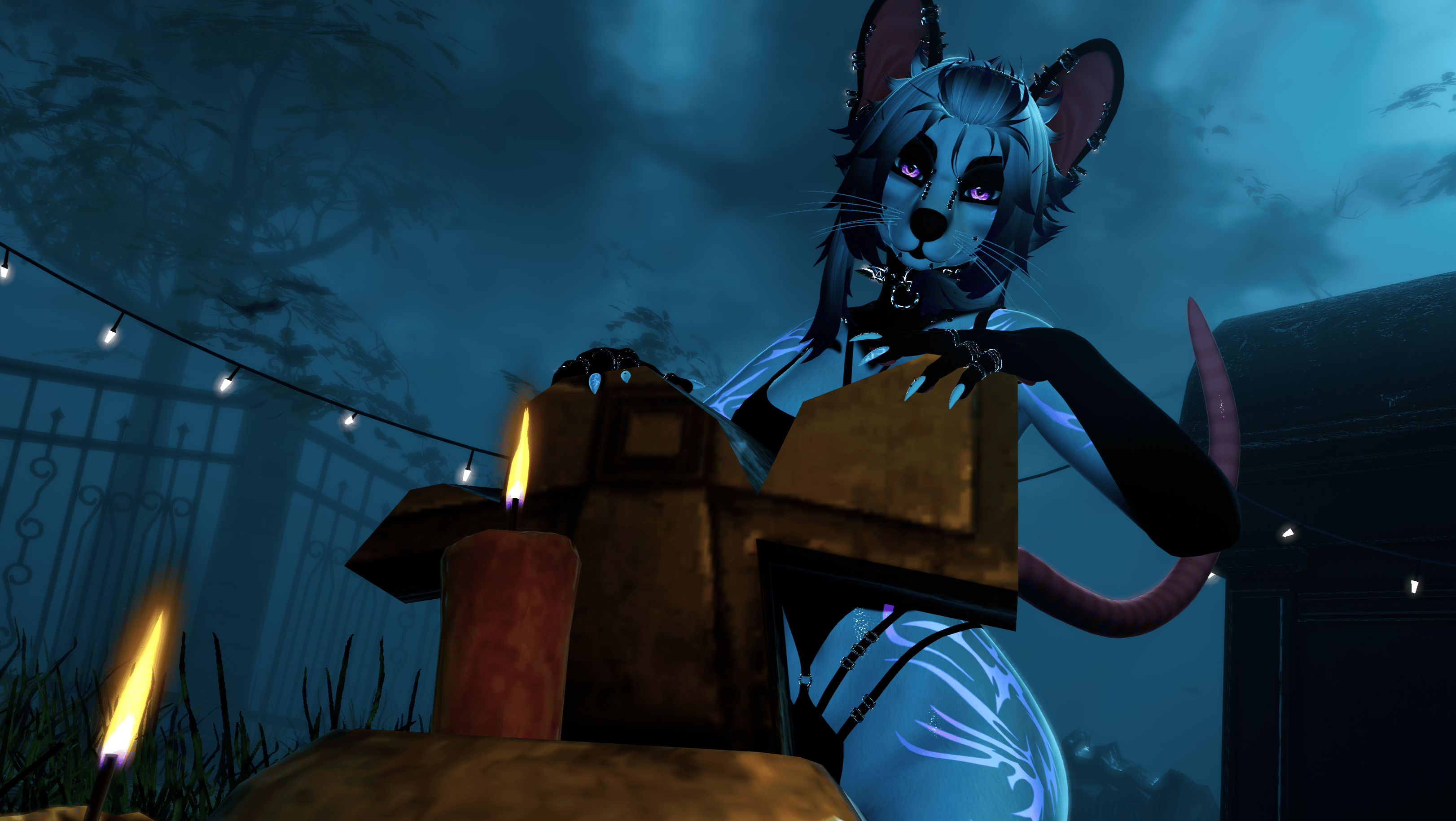 Trad Goth Pepper- Foxipaws Texture