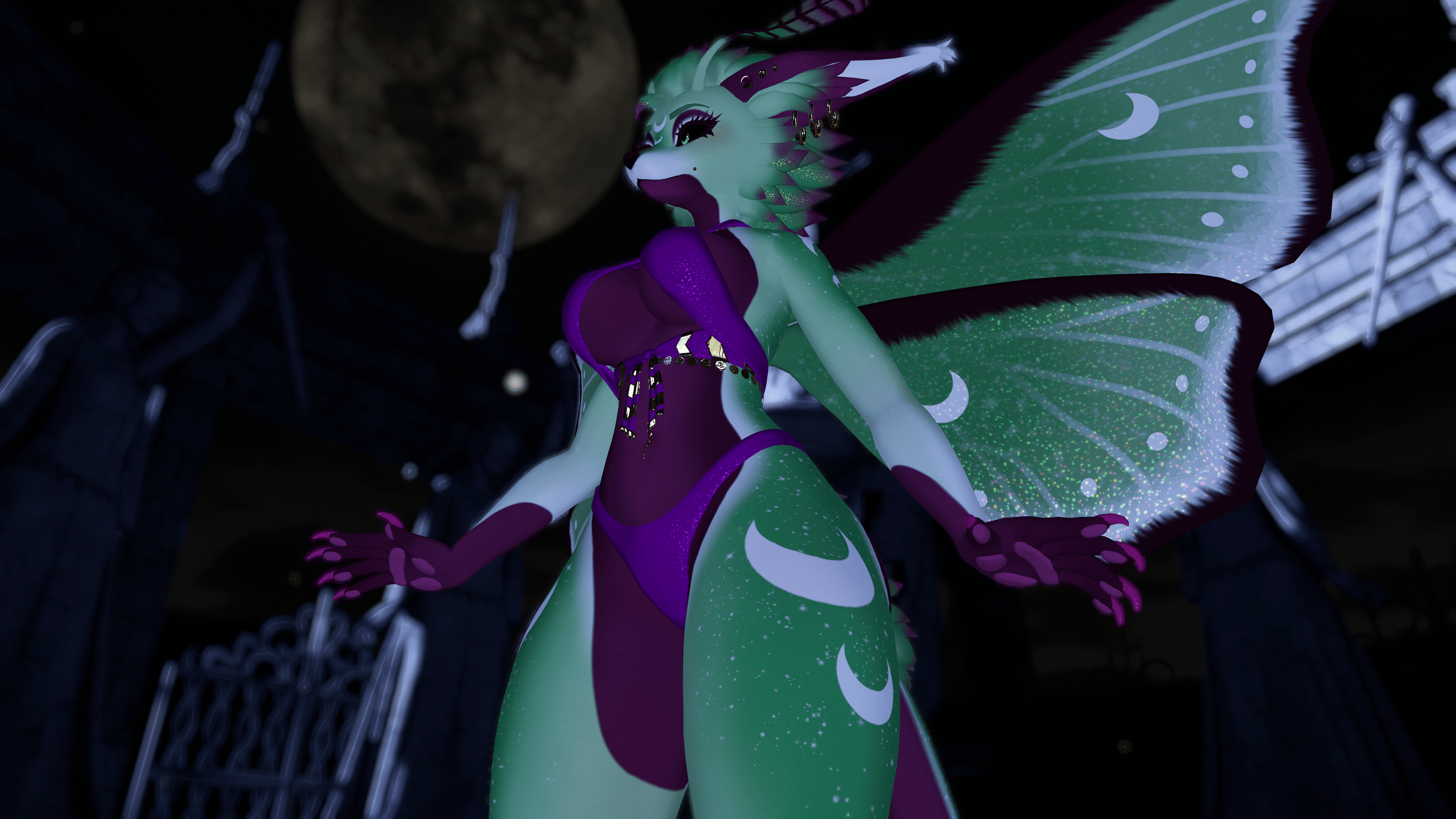 Luna Fox Moth Texture