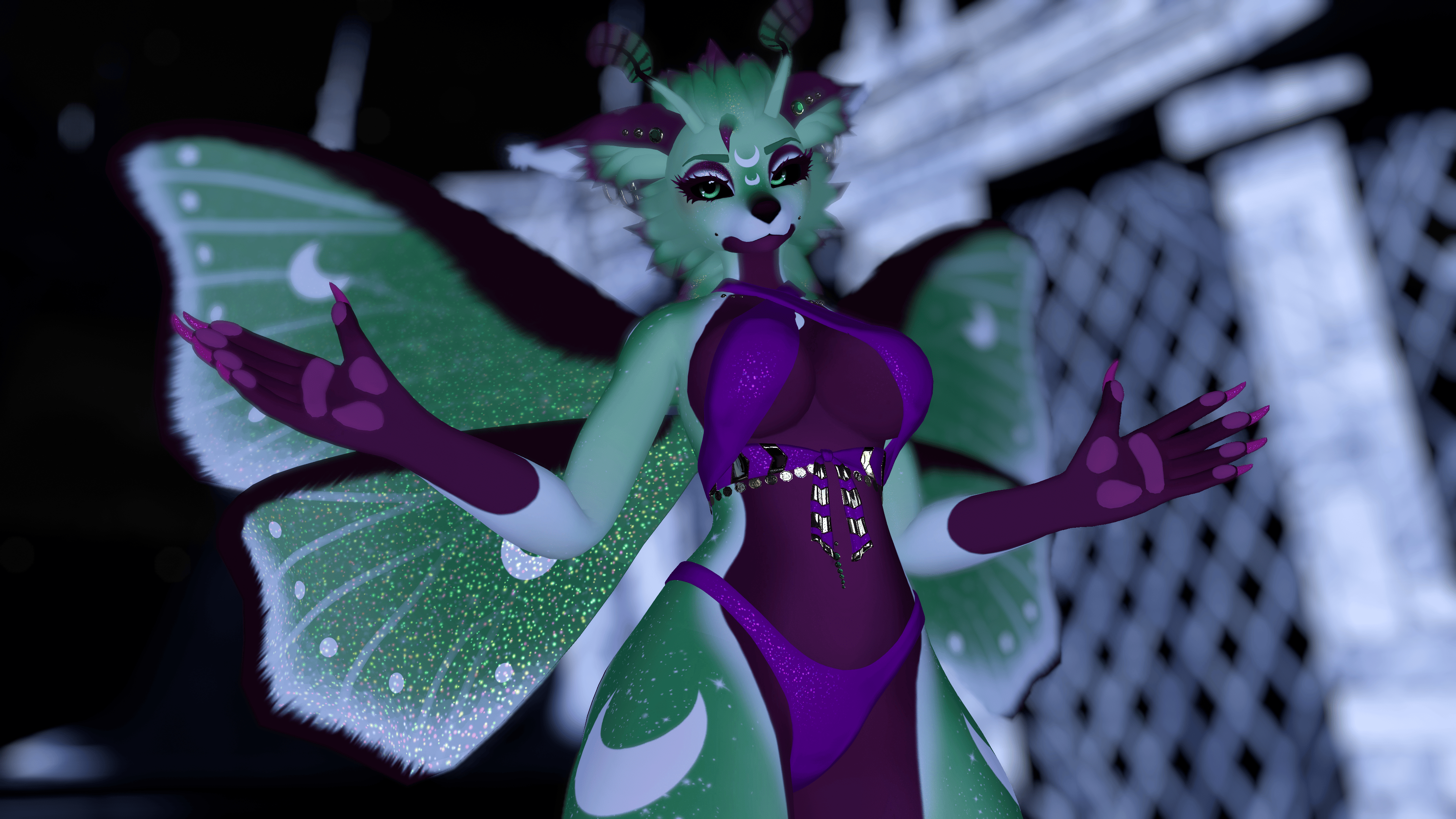 Luna Fox Moth Texture