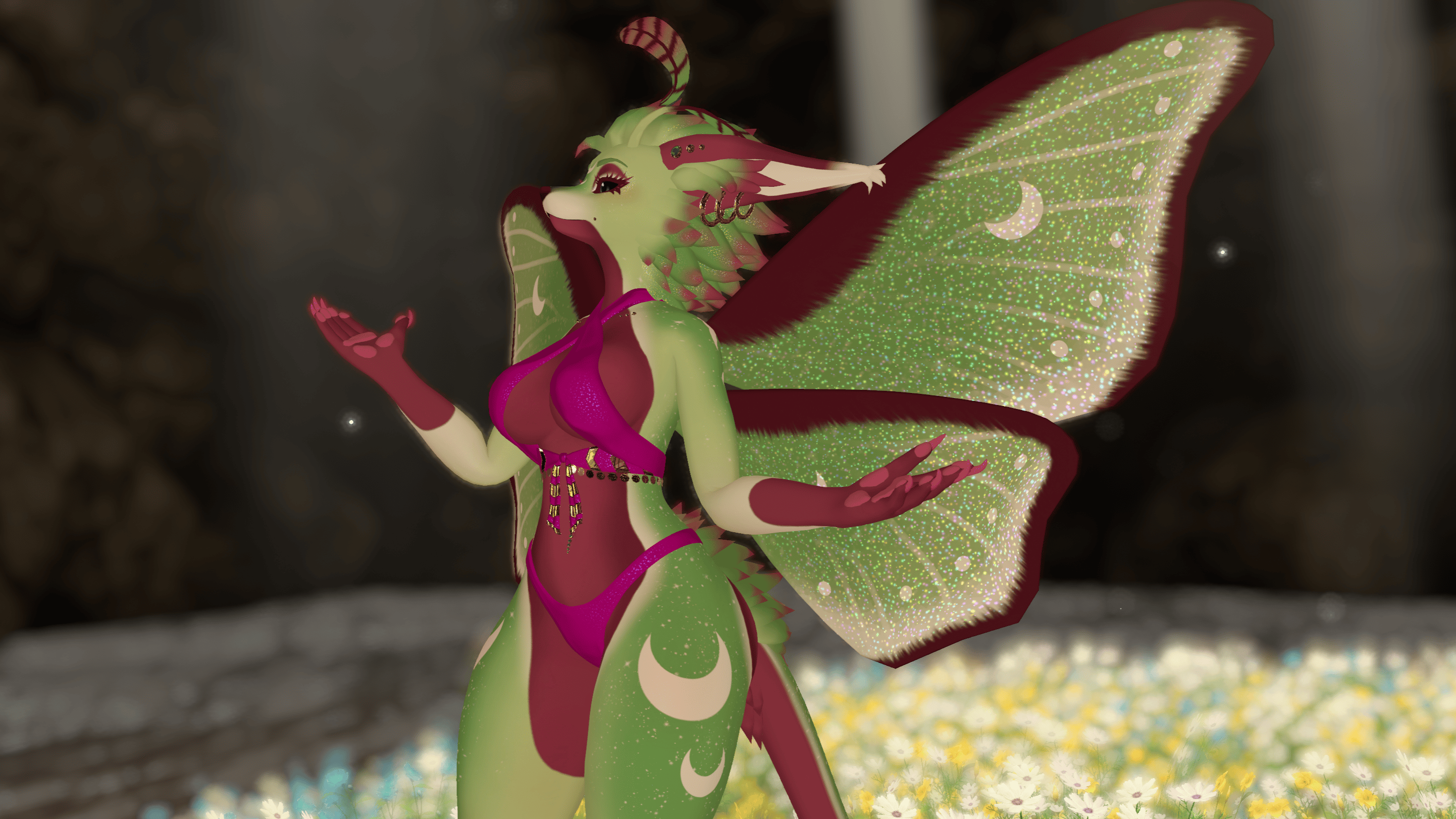 Luna Fox Moth Texture