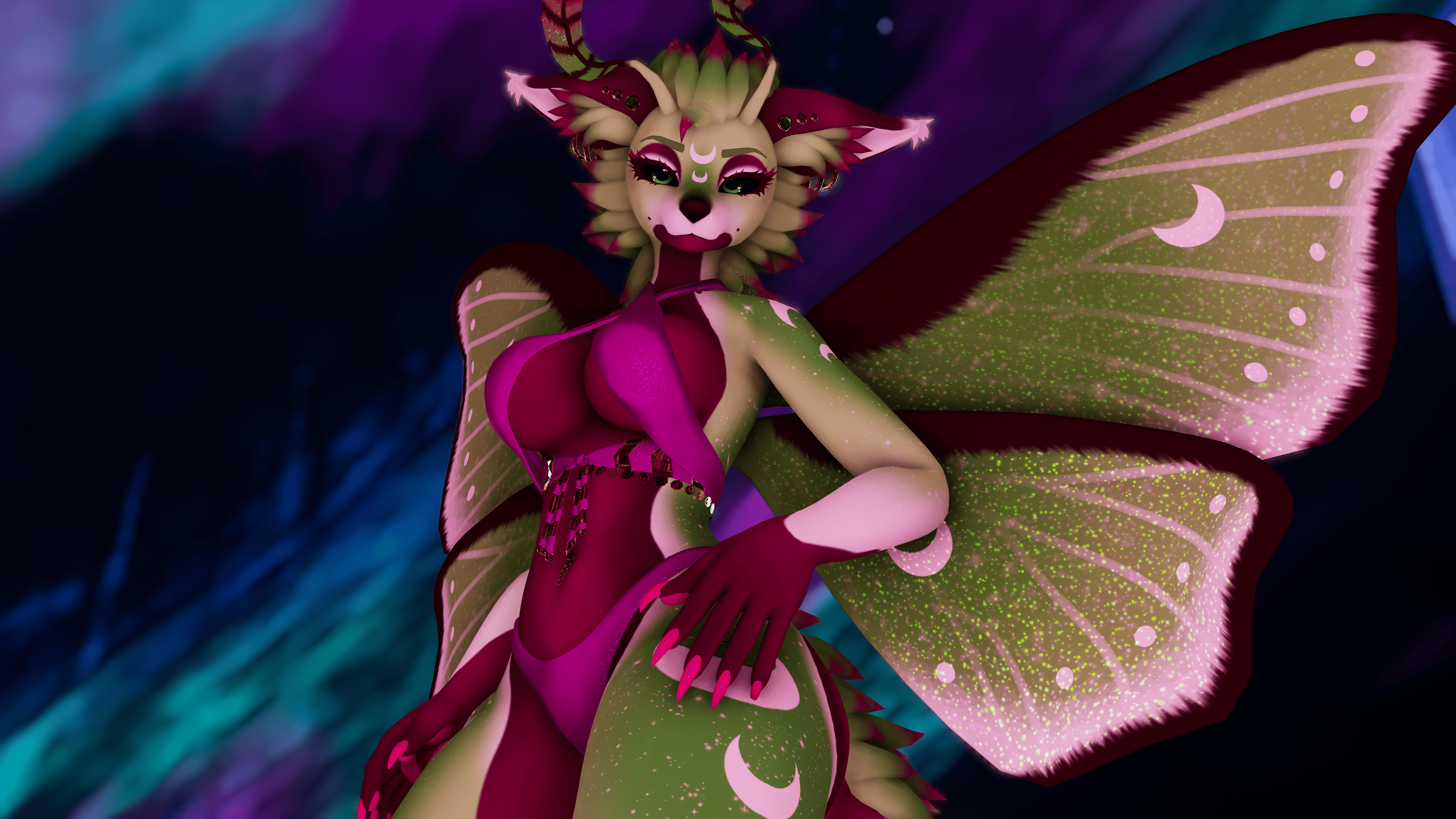 Luna Fox Moth Texture