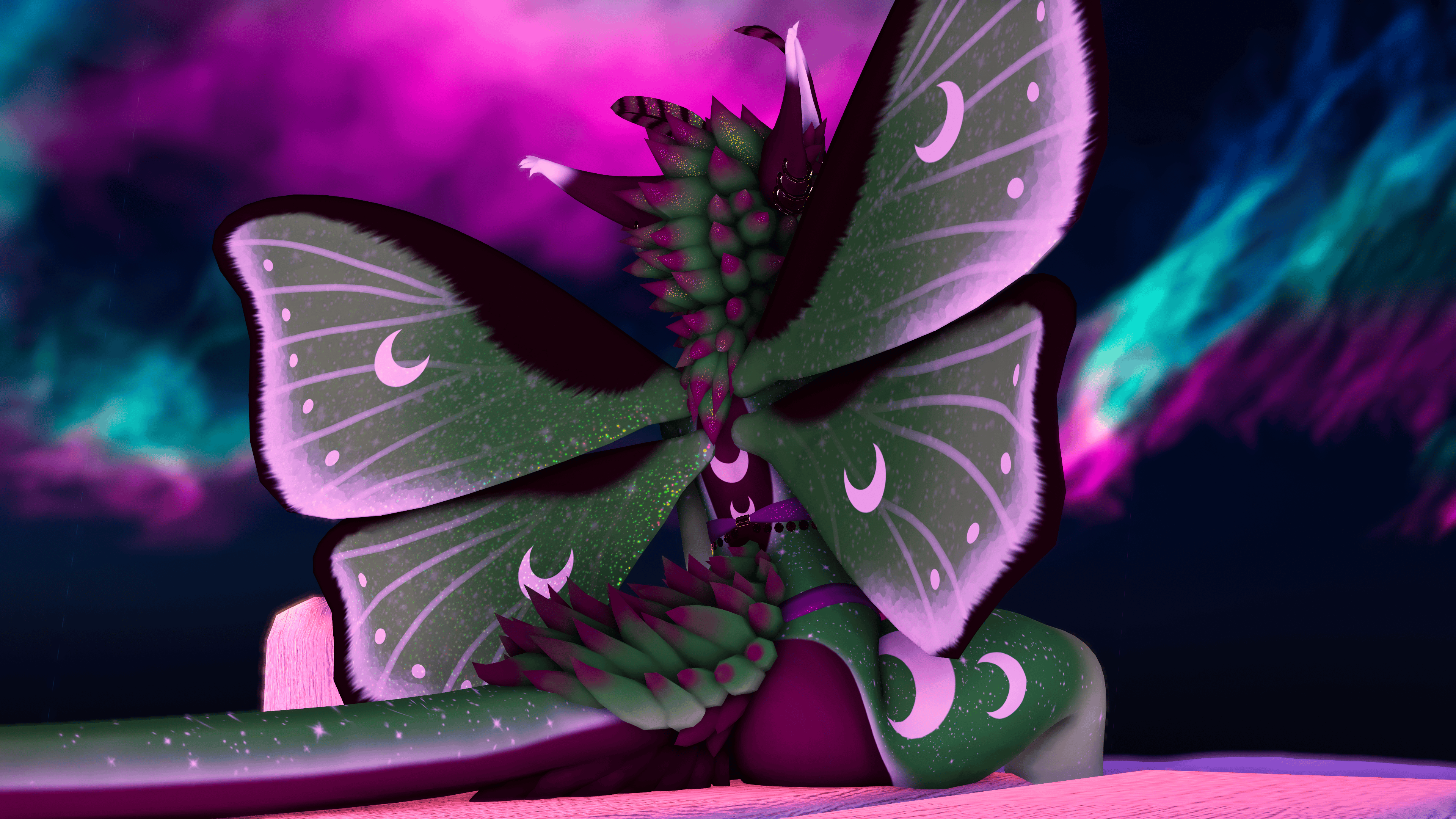 Luna Fox Moth Texture