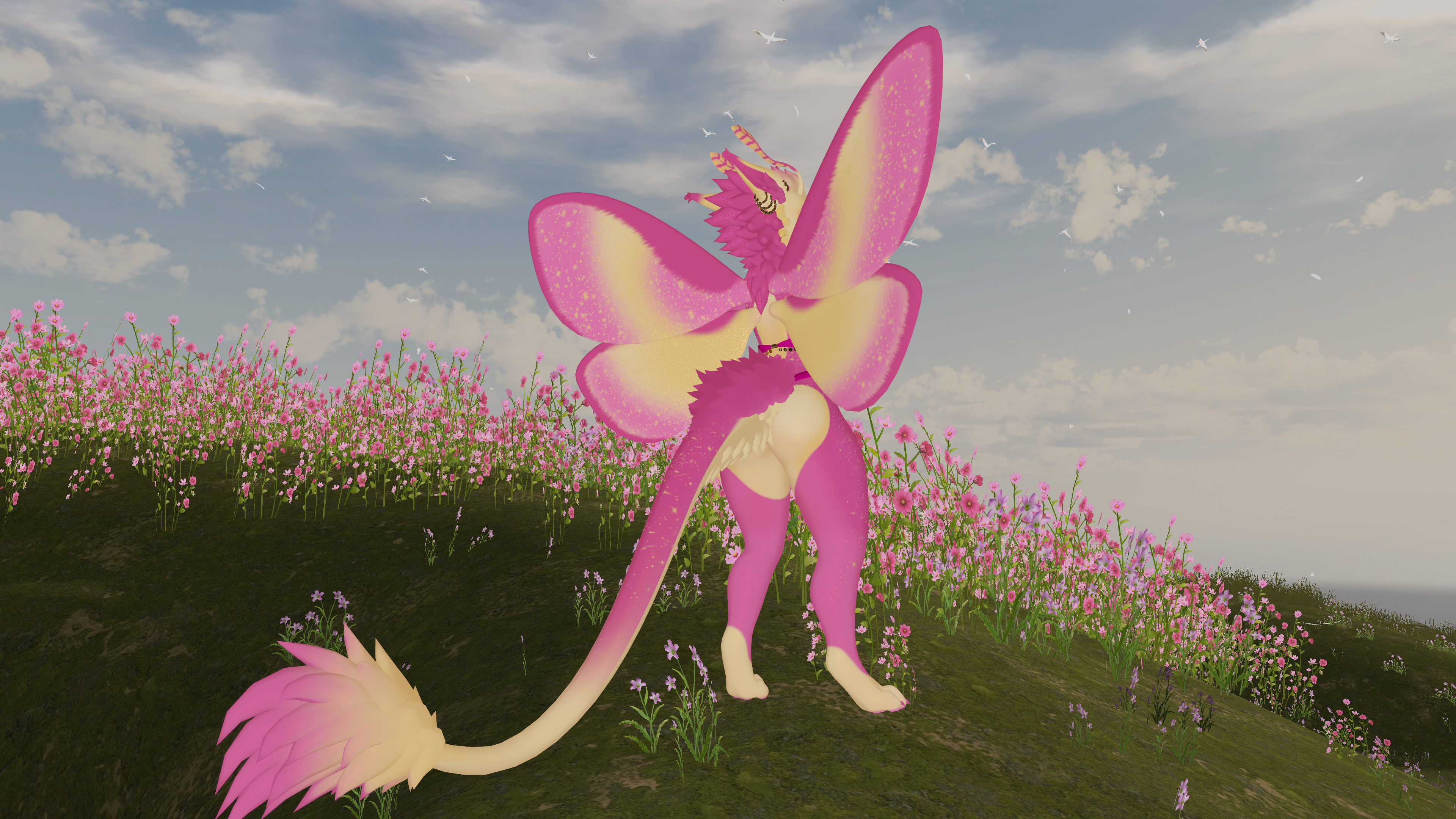 Rosy Maple Fox Moth Texture