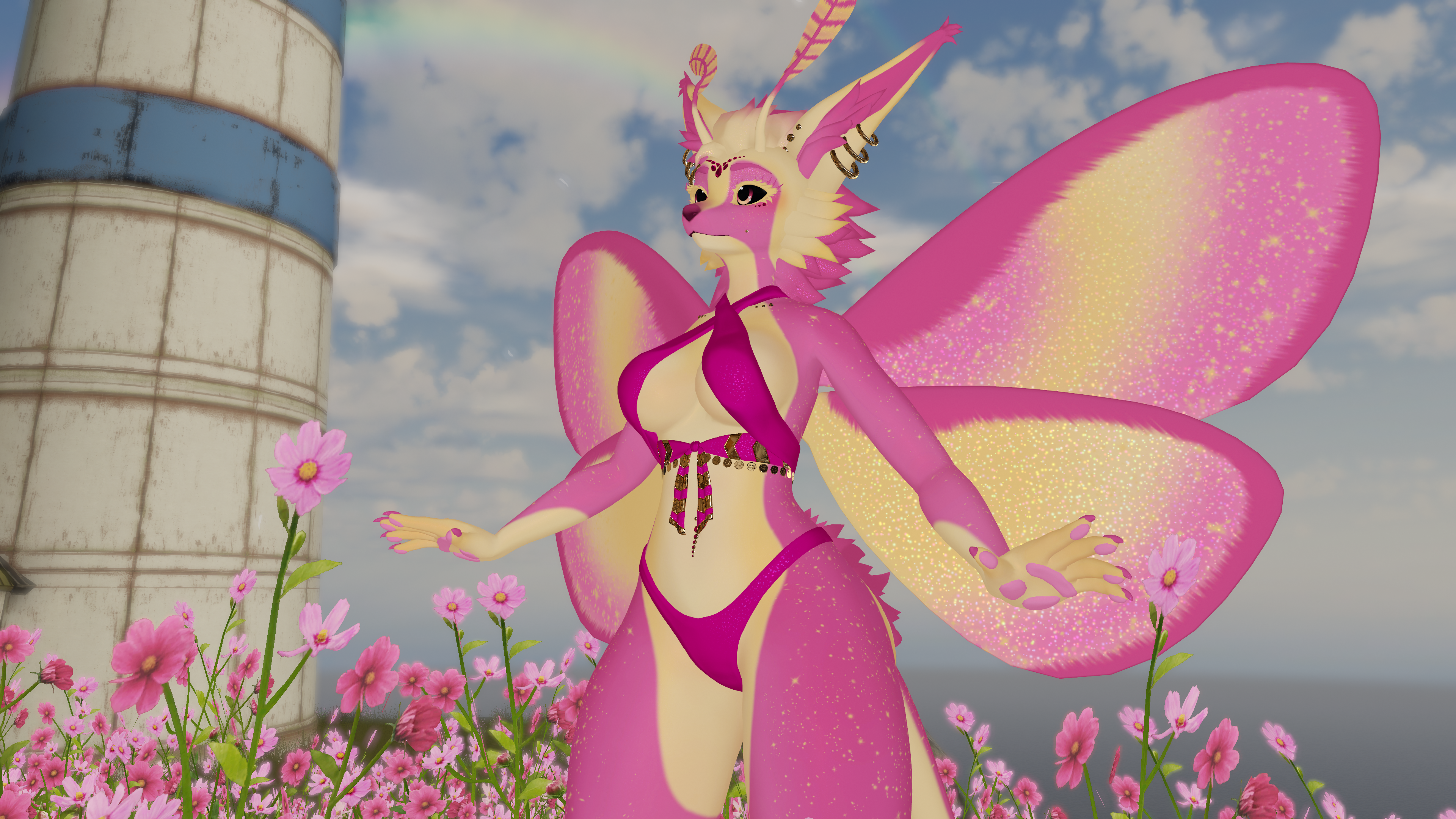 Rosy Maple Fox Moth Texture