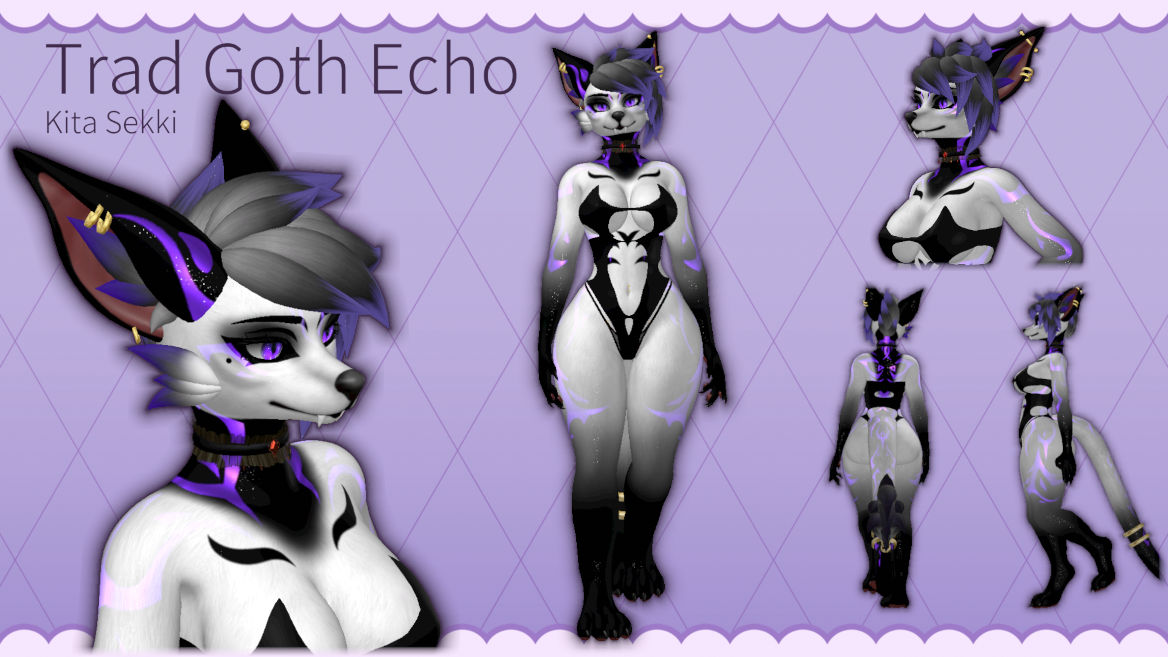 Trad Goth Echo - Foxipaws Texture