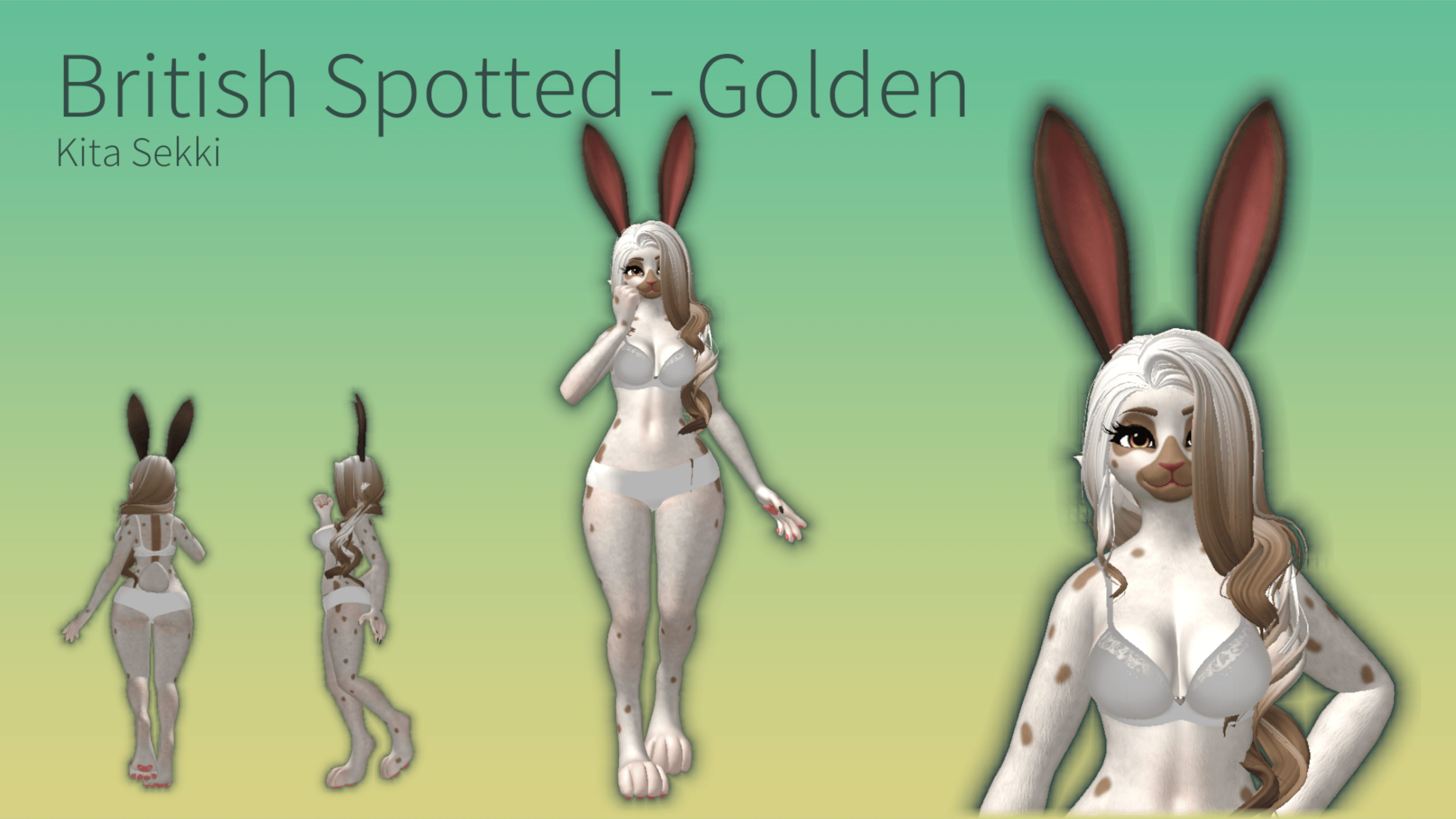 English Spotted Rabbit Evie Texture