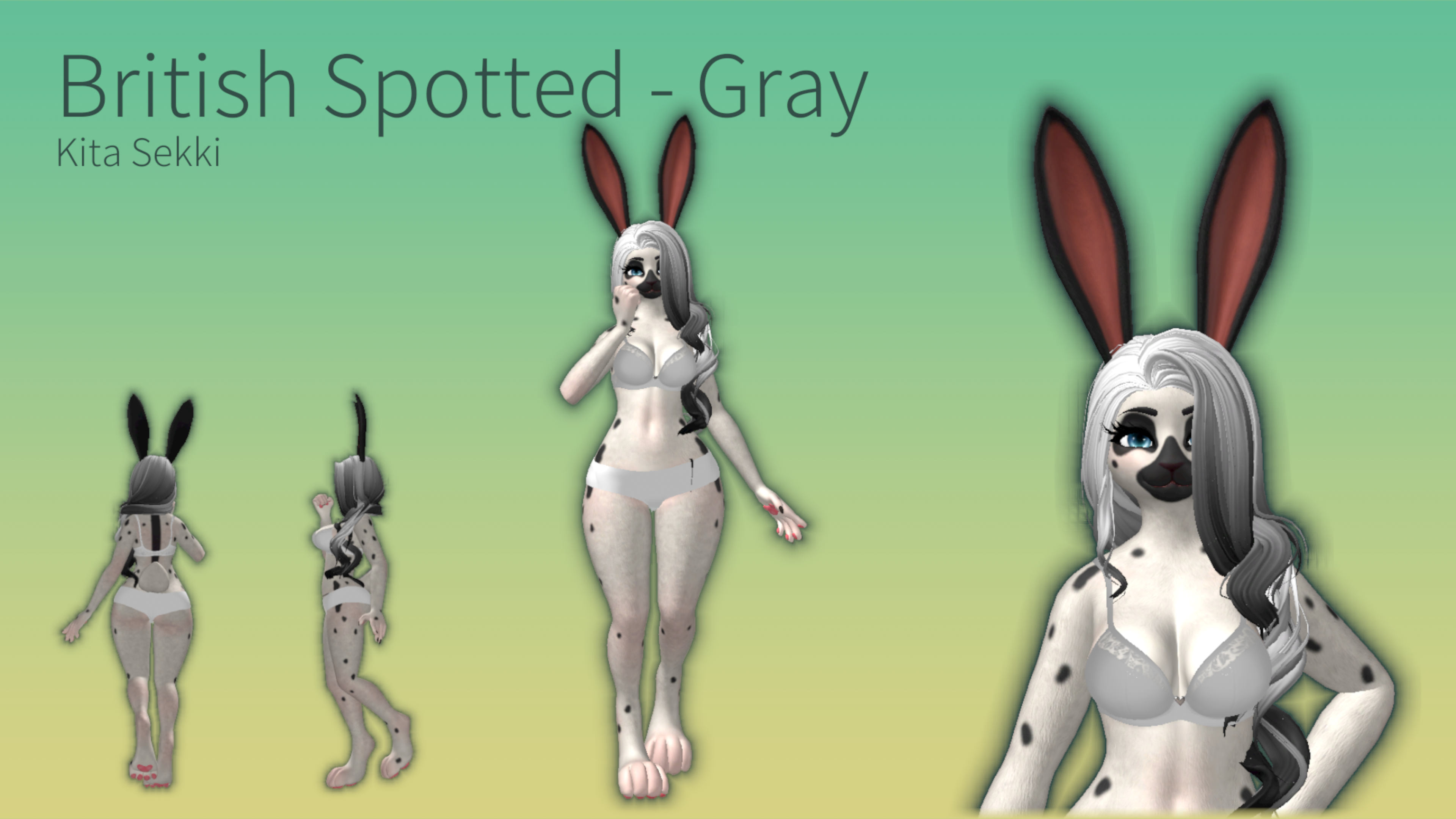 English Spotted Rabbit Evie Texture