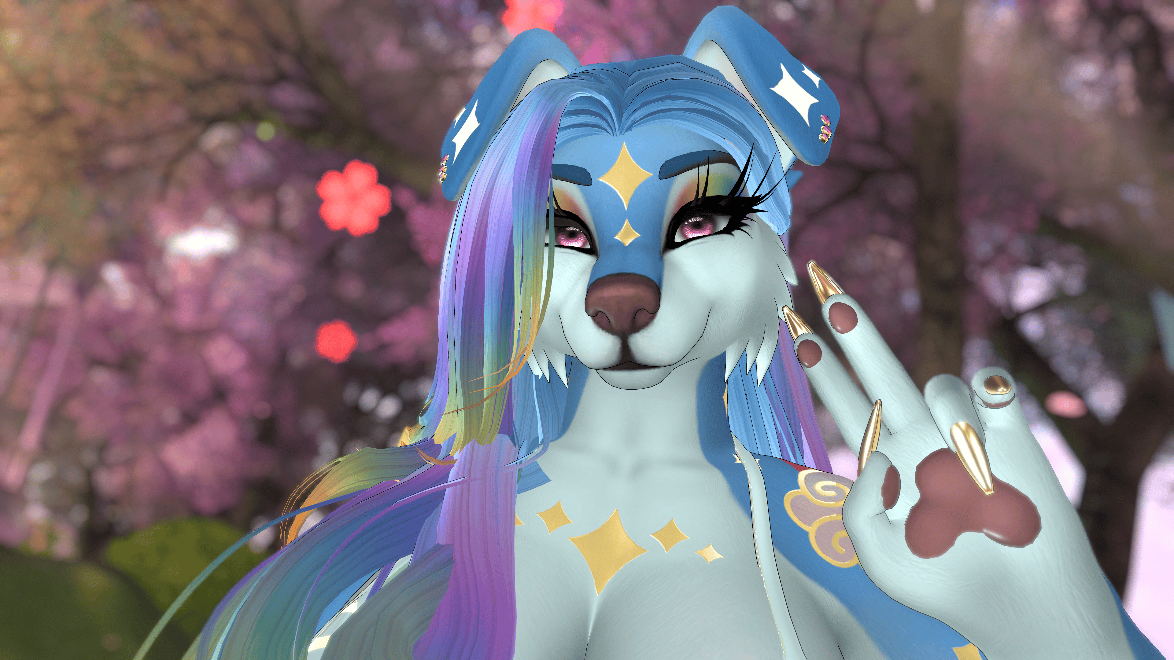 Rainbow Dream Honey - Foxipaws Texture