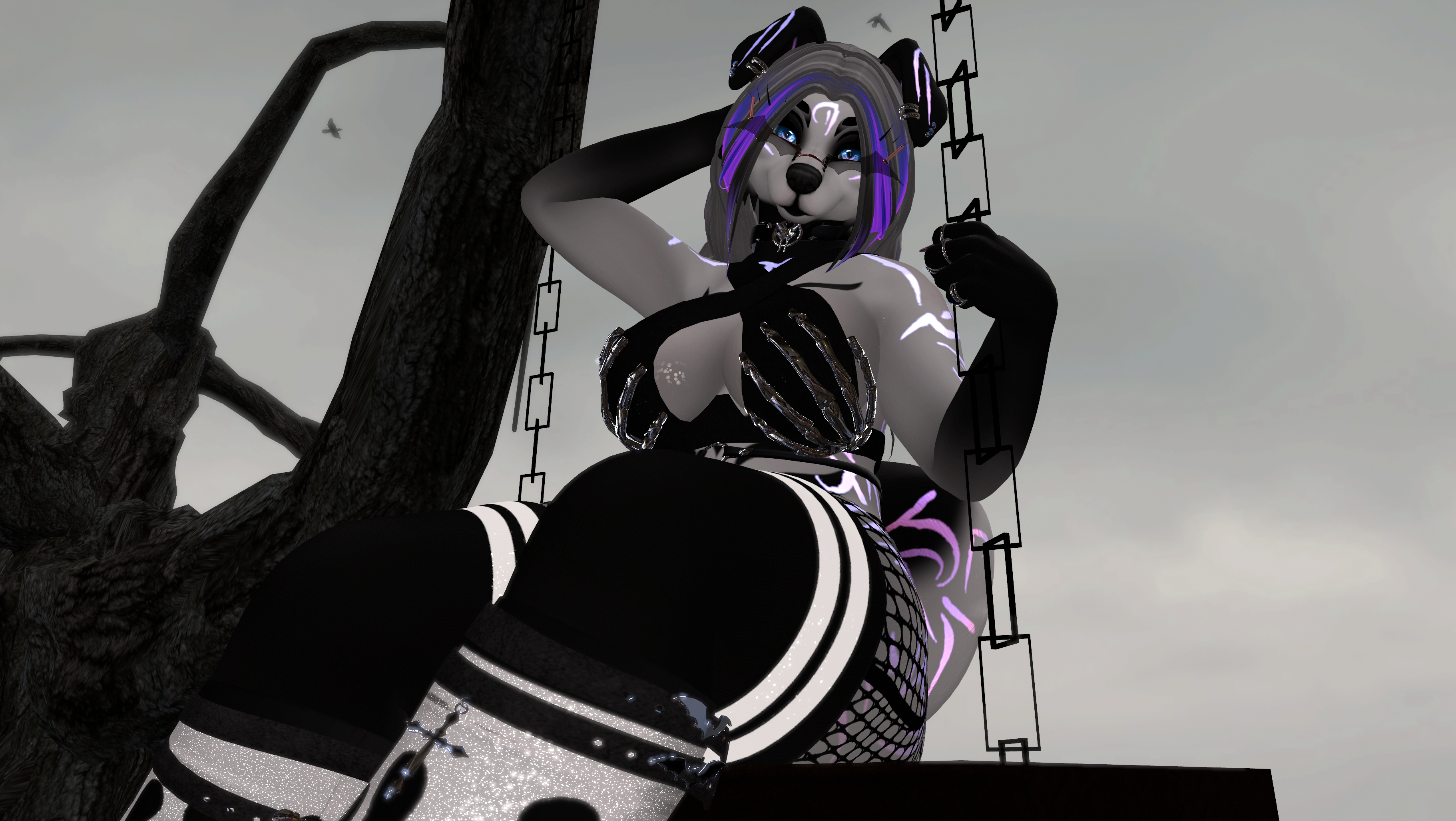 Trad Goth Honey - Foxipaws Texture