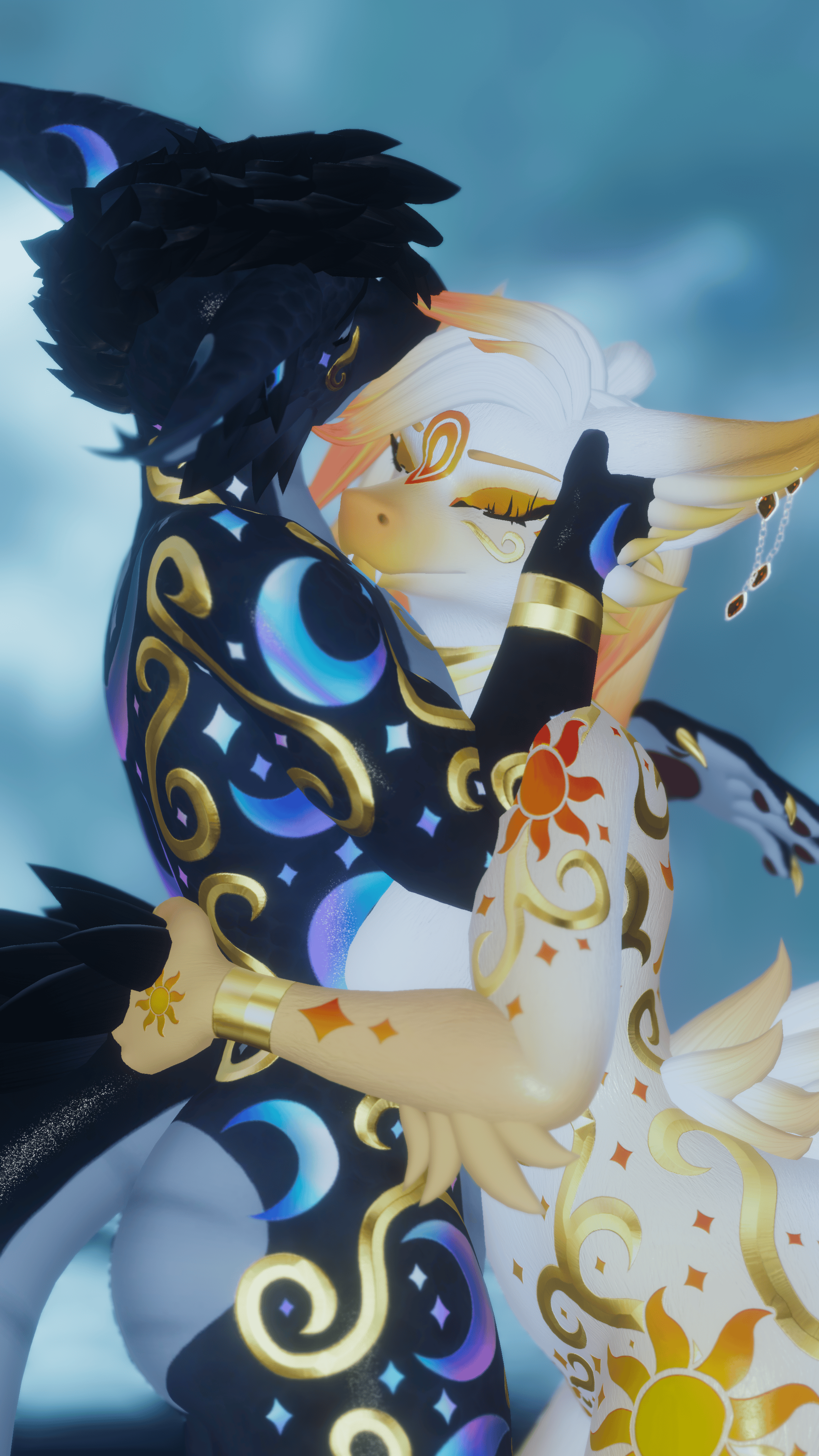 Celestial Dragons Aster and Azalea - Foxipaws Couples Pack