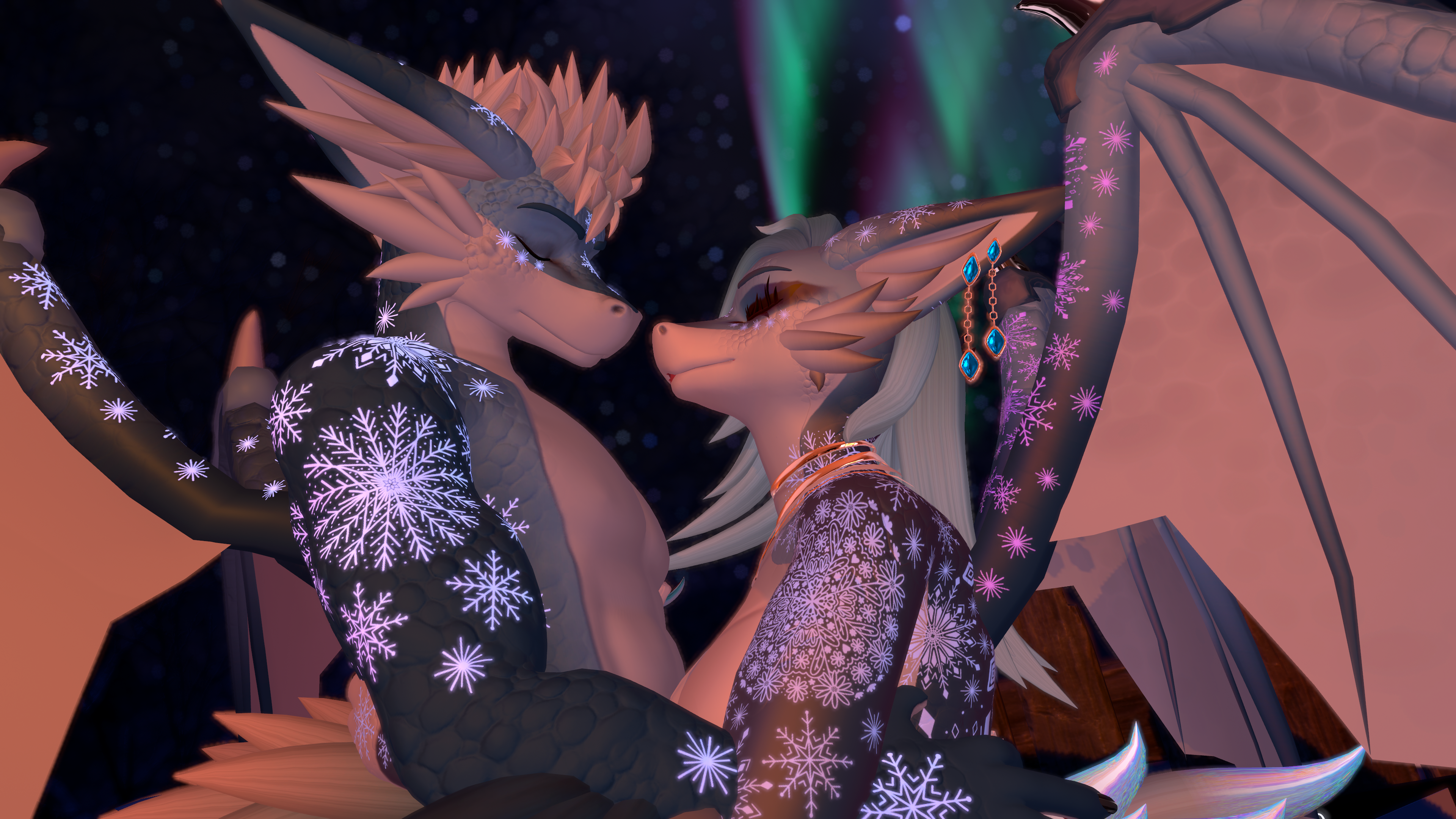 Snow Dragons Couple's Pack - Foxipaws Textures