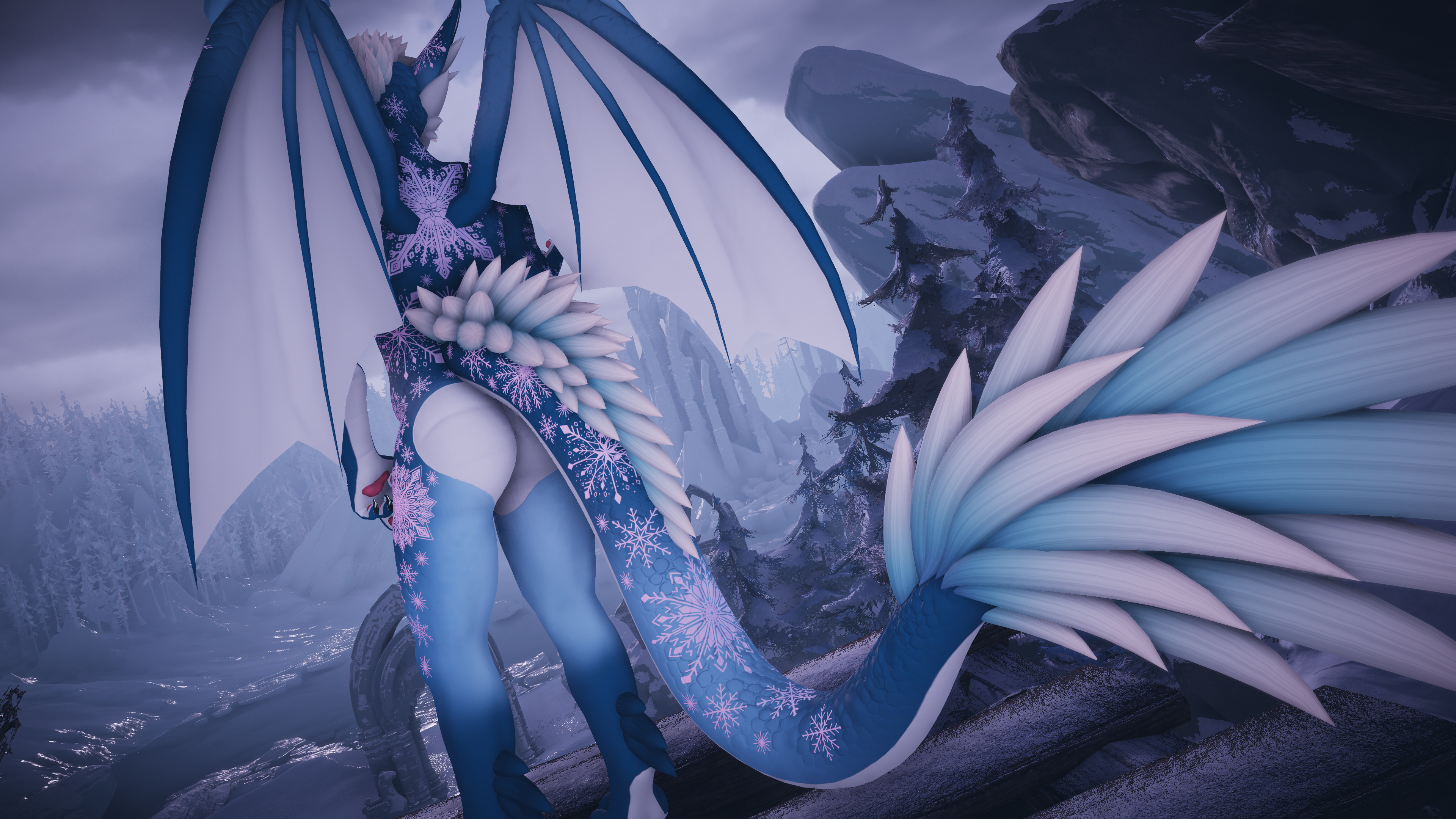 Snow Dragon Aster Texture