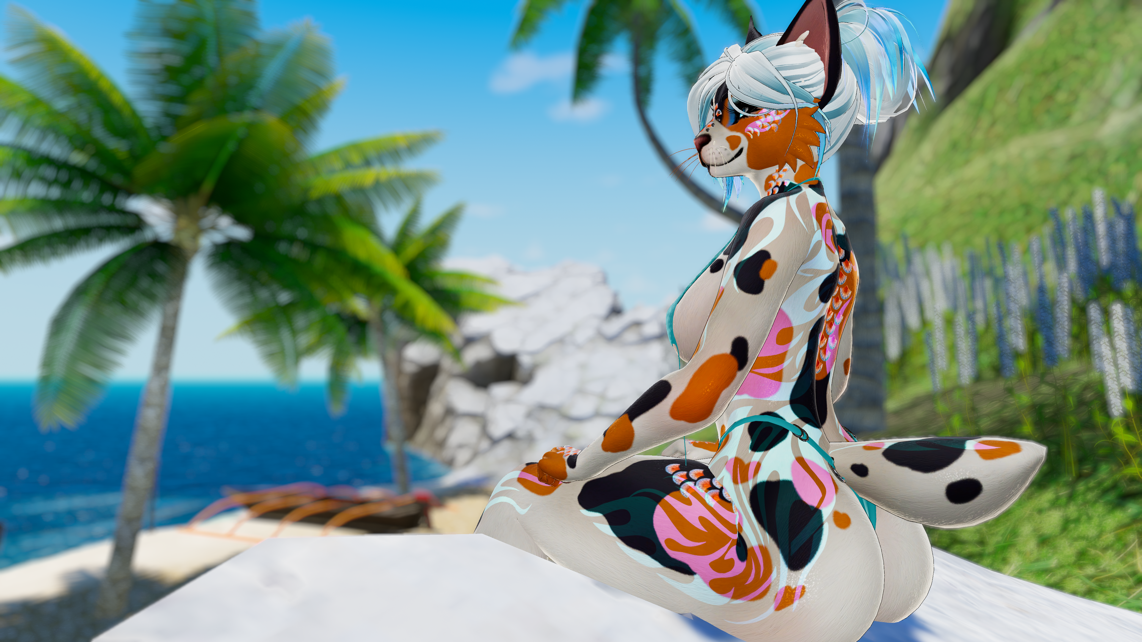 Calico Koi Cleo - Foxipaws Texture