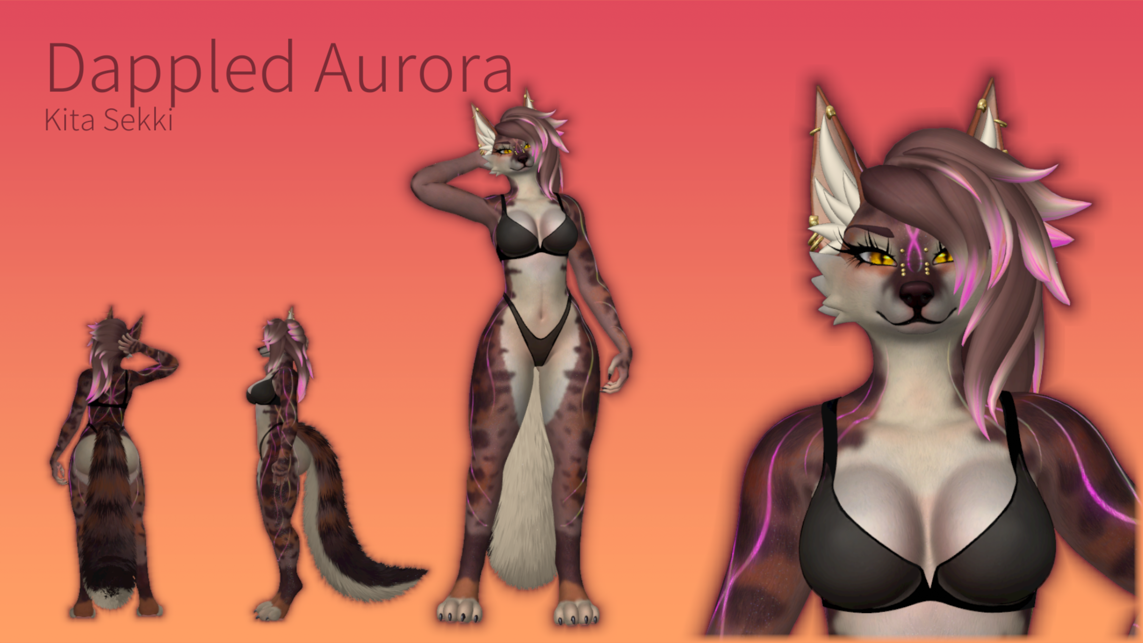 Dappled Wolf Aurora Texture