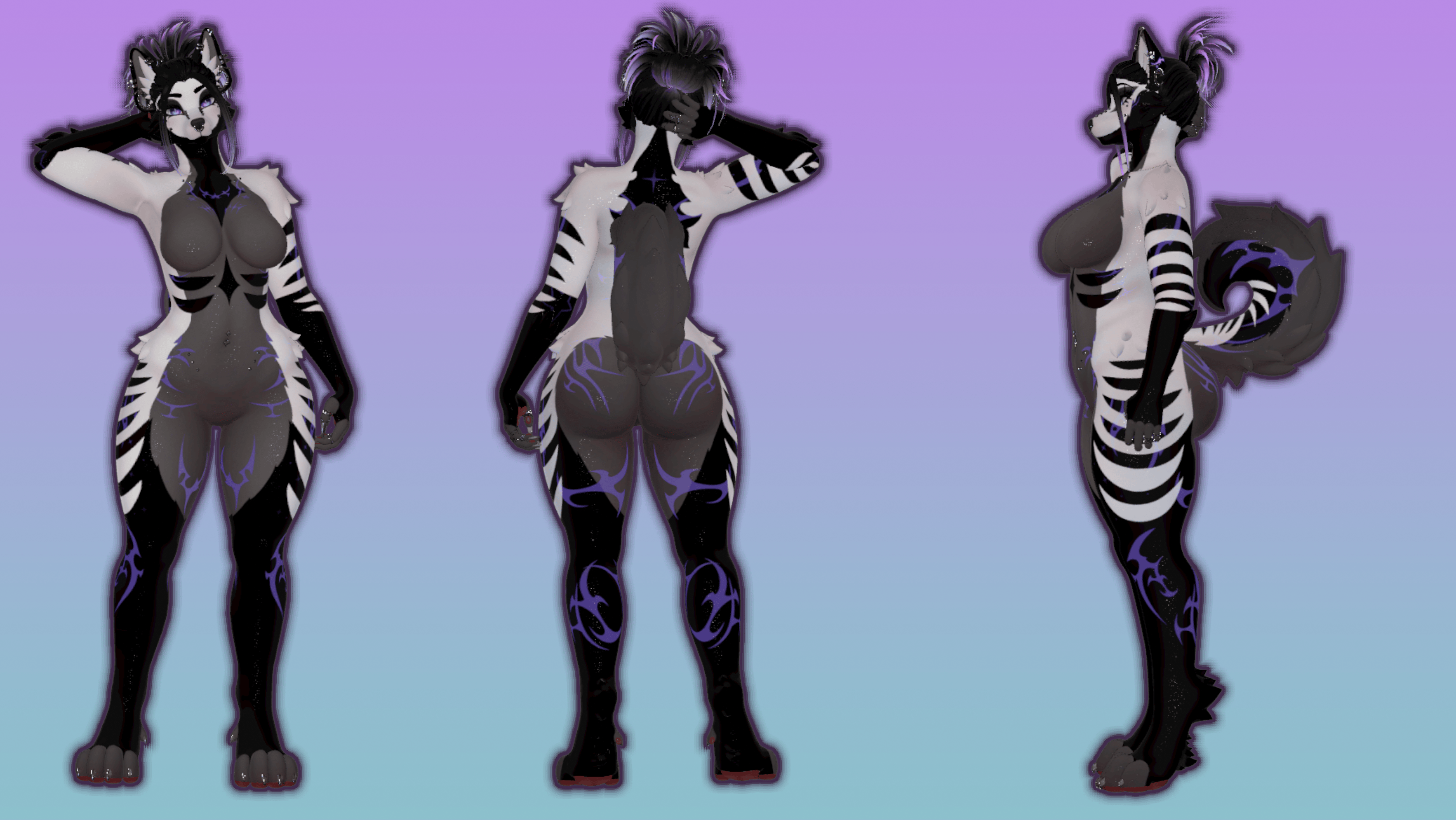 Gothic Stripe Roxy Texture