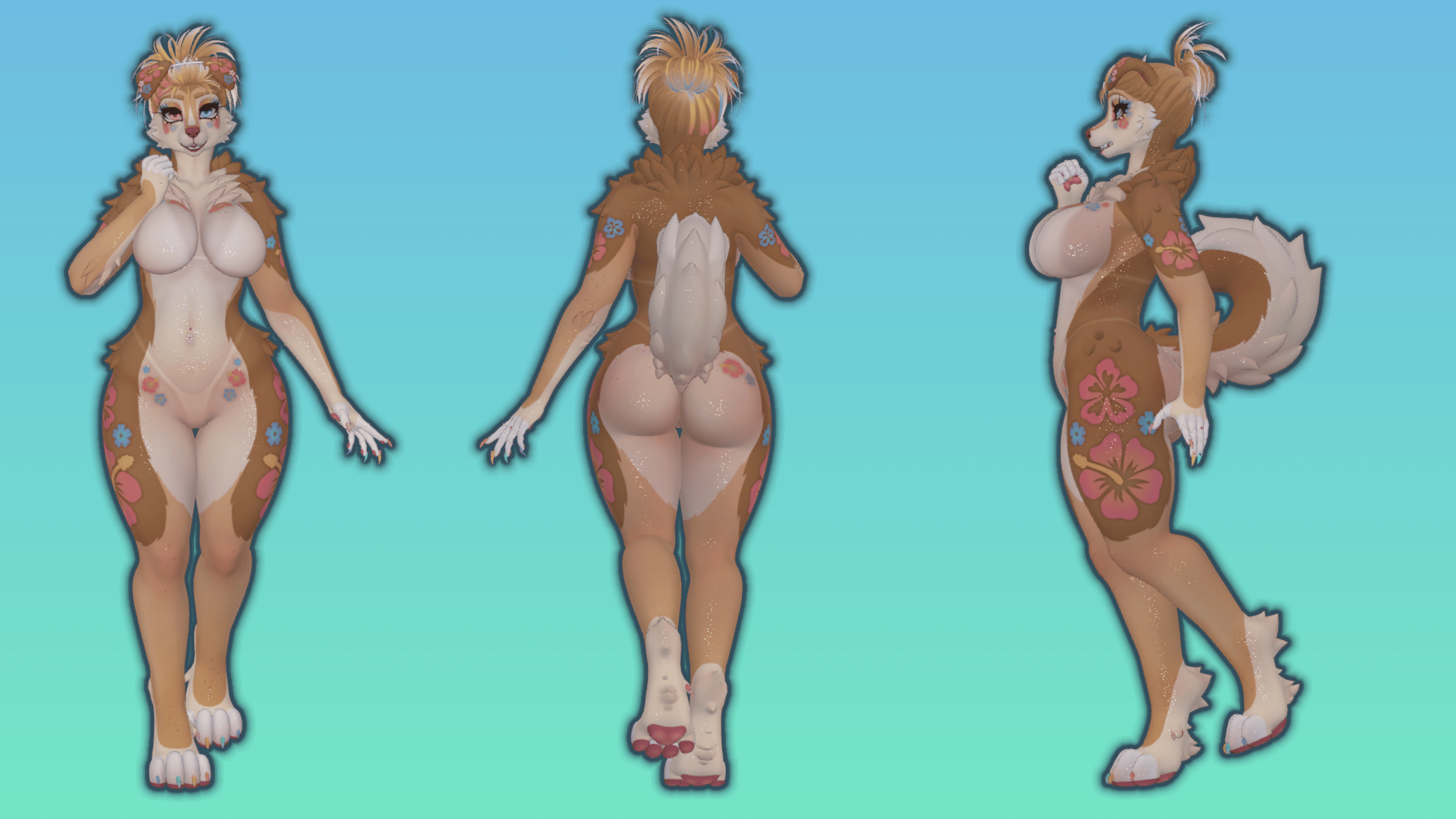 Foxipaws Roxi Bikini Tan Line Overlay