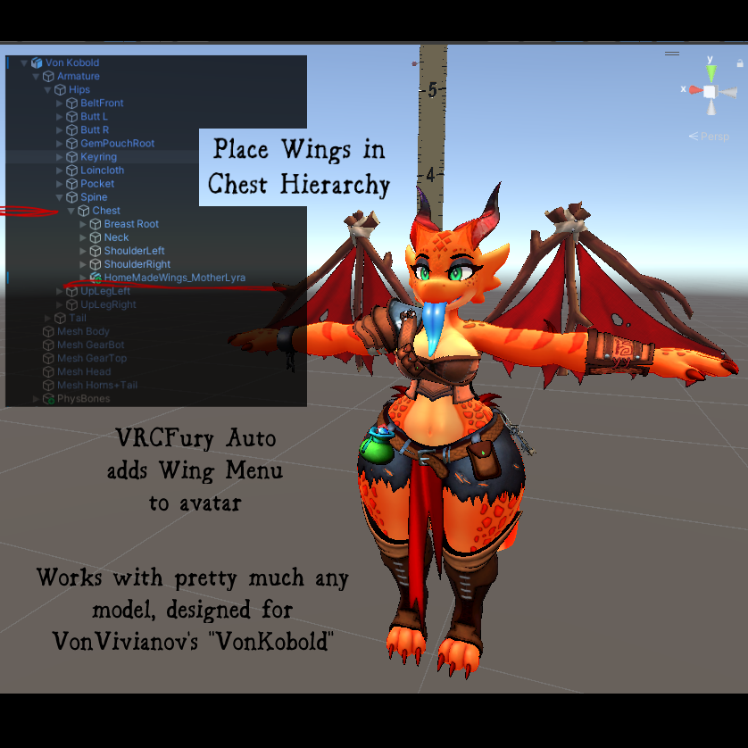 Homemade Wings: VRChat Asset