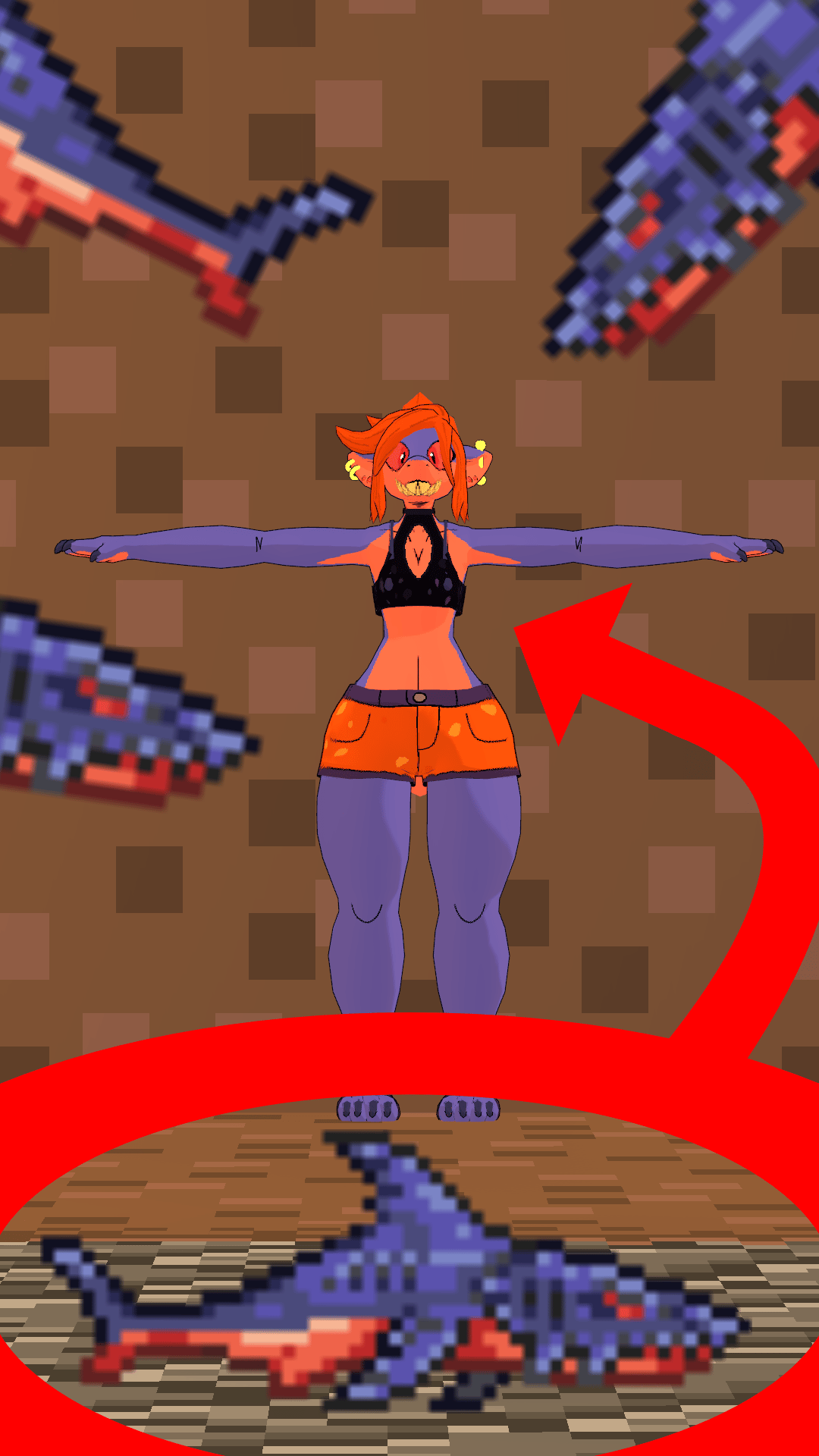 Terraria, Lava Shark Textures, For Waterpark Shark.