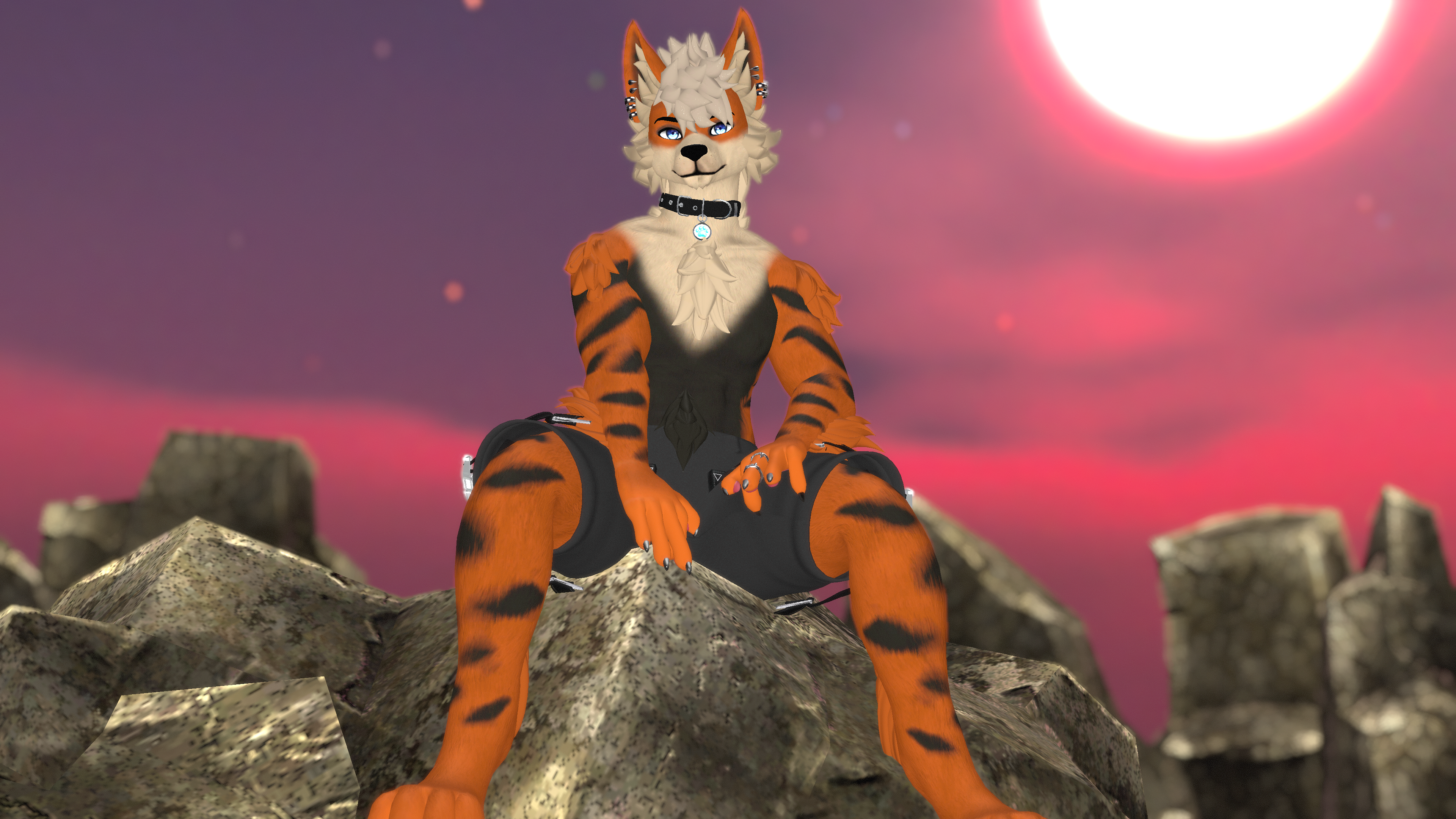 Legendary Fire Dog Texture for FoxiPaws Archer VRChat (Furry)