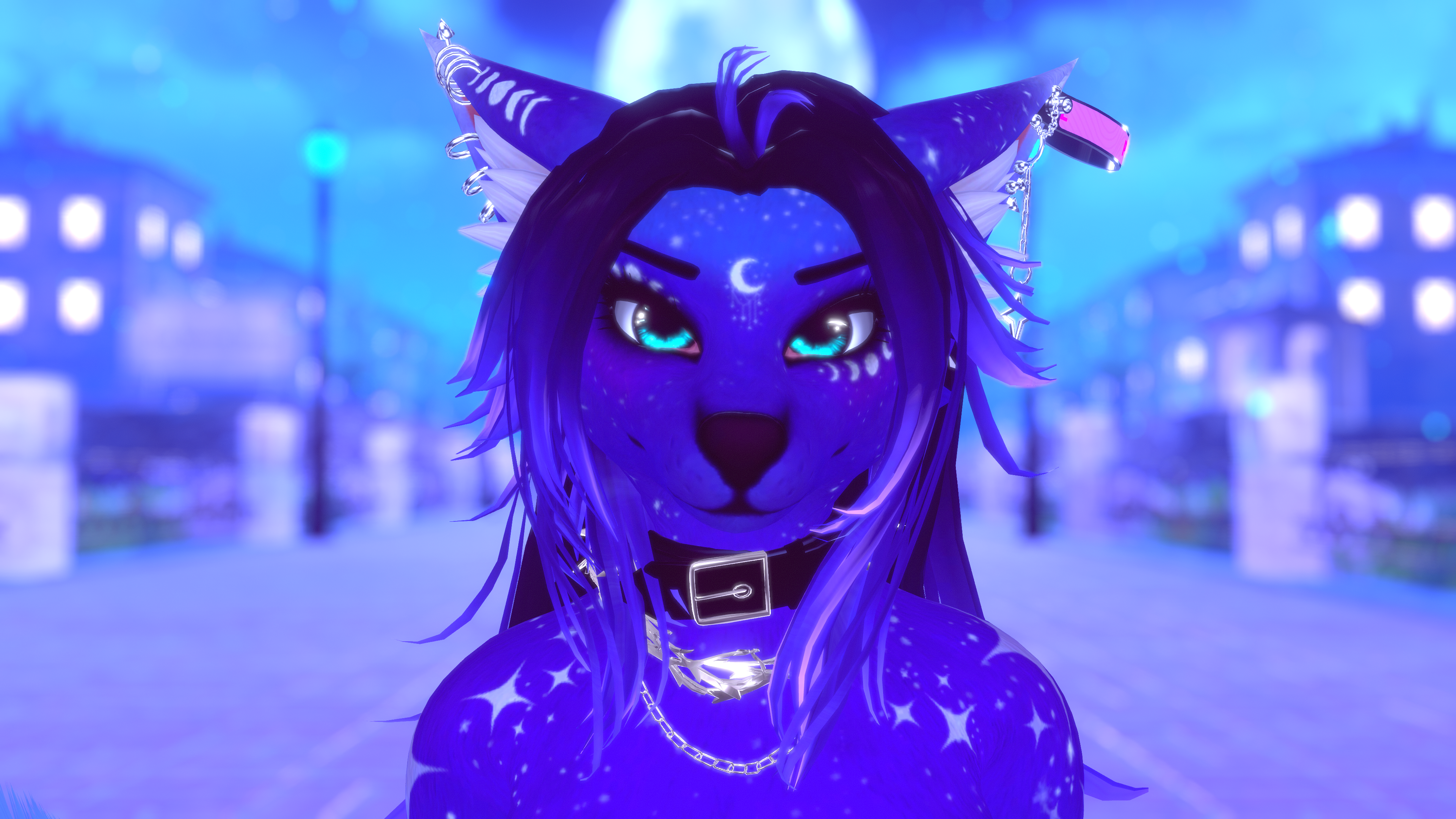 Galaxy Texture ♡ Male & Female Toggles for FoxiPaws Akia (VRChat Furry)