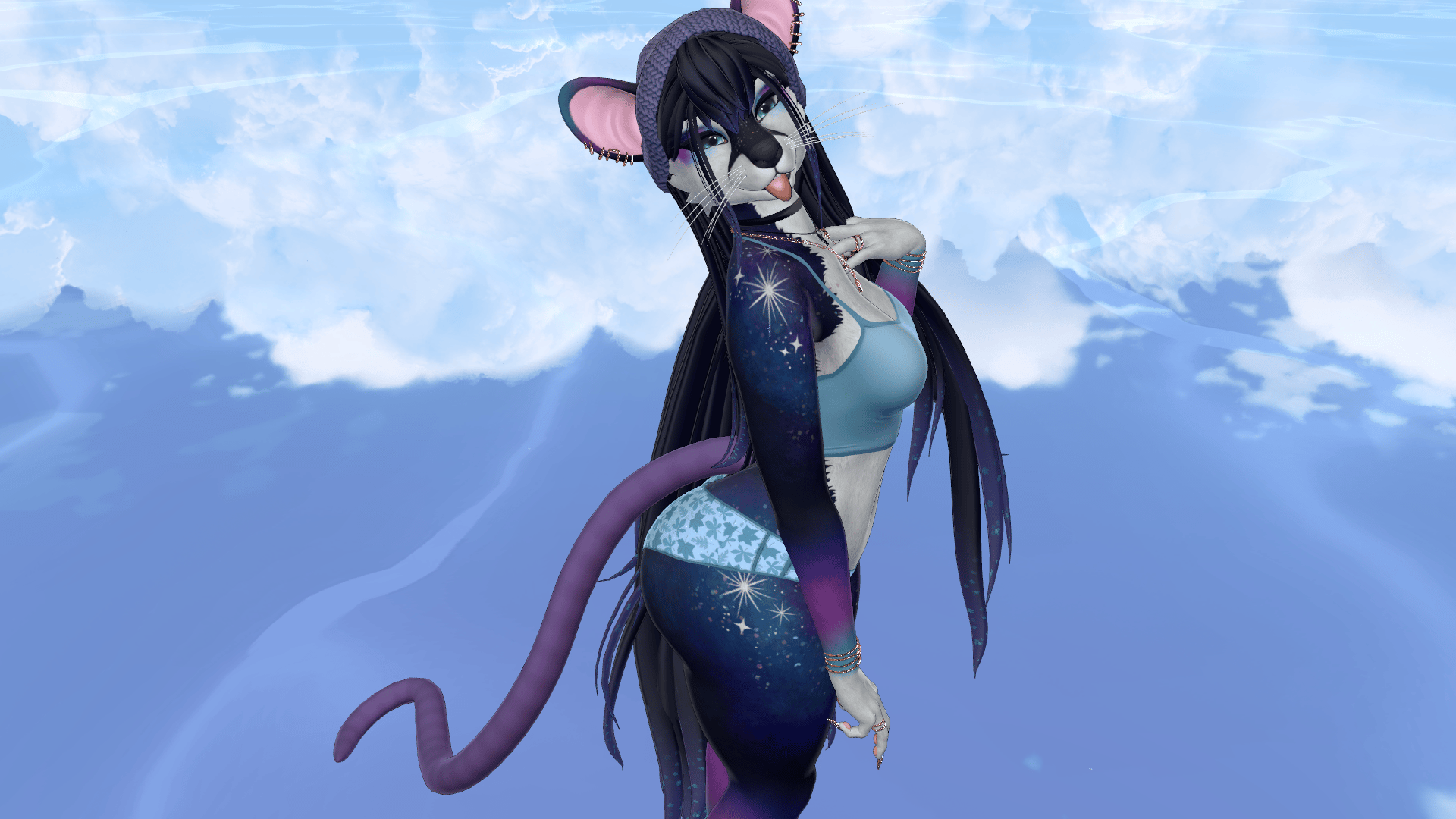 Galaxy Mouse Pepper Texture for FoxiPaws Pepper (VRChat Furry)
