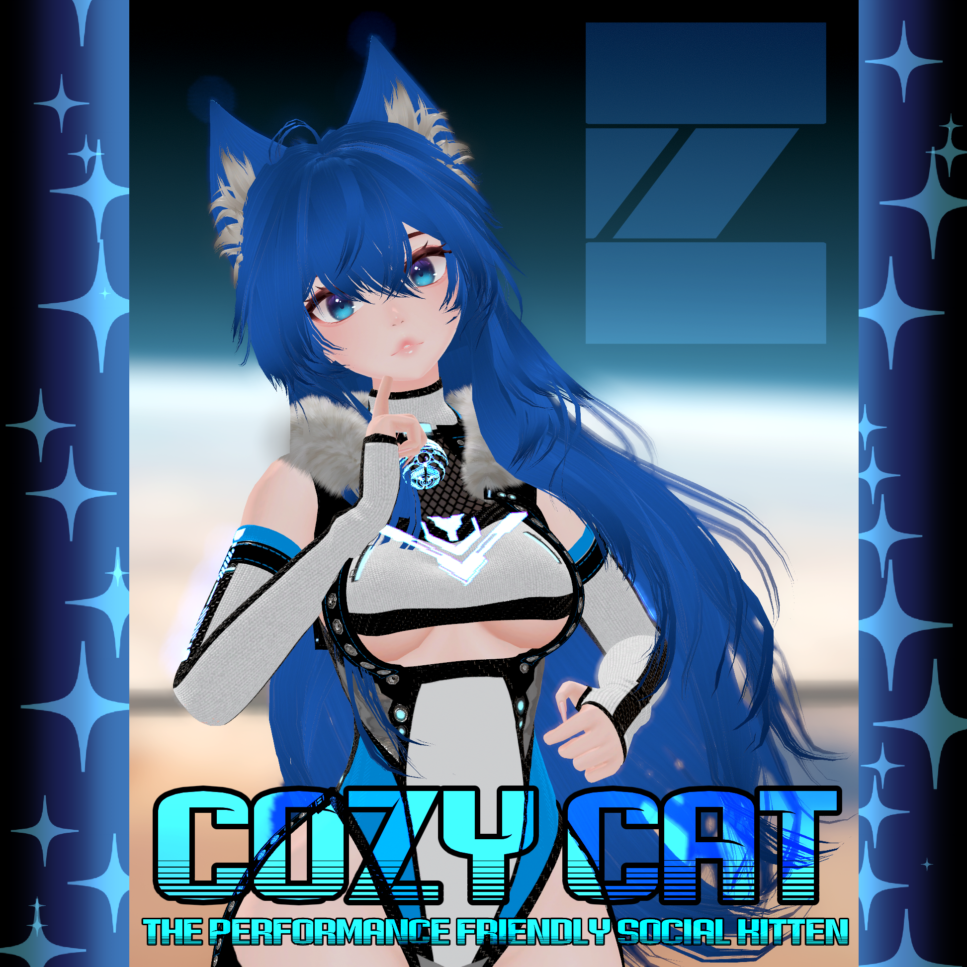 Cozy Cat - PC Avatar - Face Tracking - Good Perf Version - Personal License Only