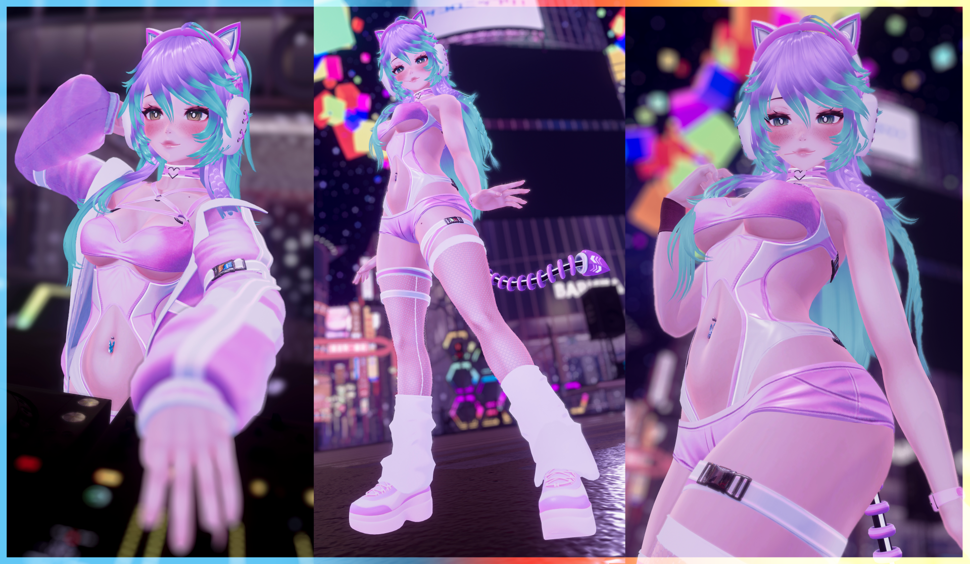 Bubblegum Bunny - Face Tracking - PC Avatar - Personal License Only