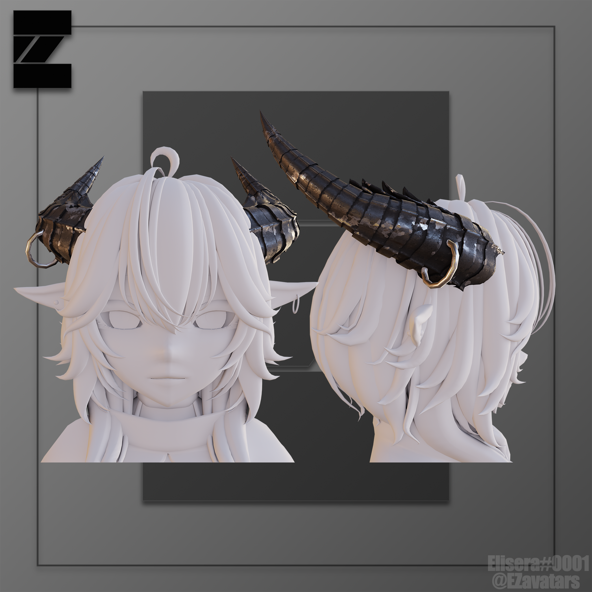 Dragoness Horns - Commercial License
