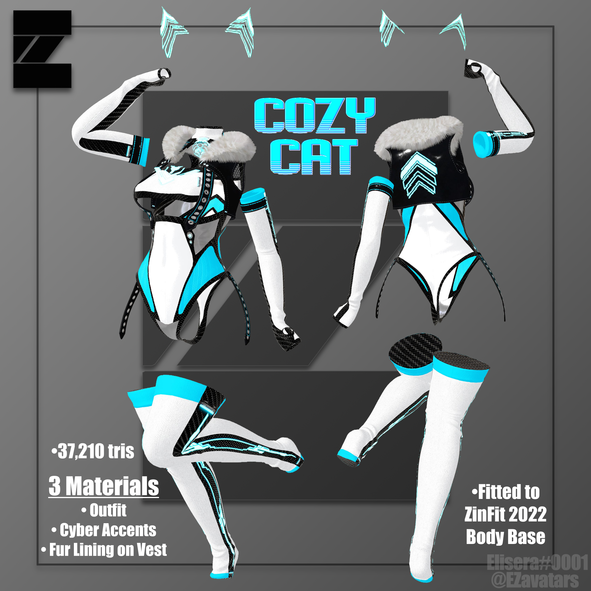 Cozy Cat Outfit - Commercial License